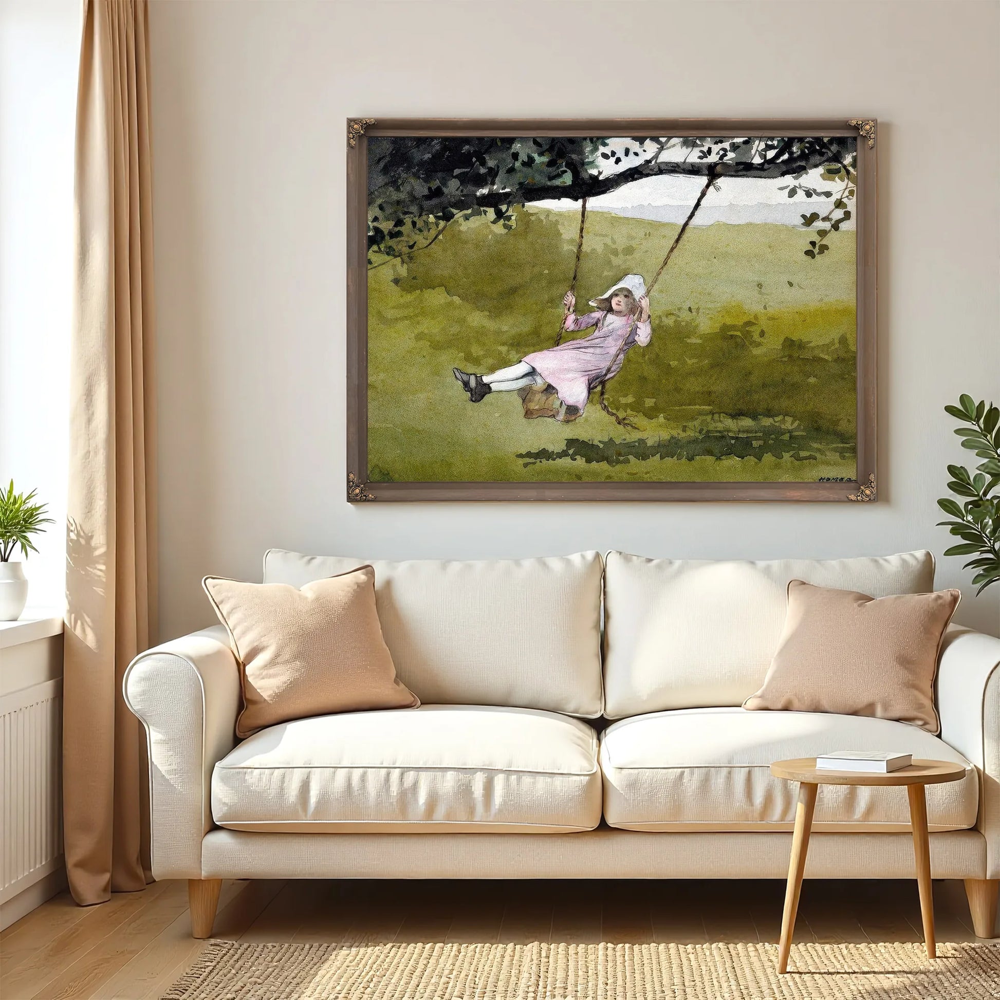 The Swing By Winslow Homer Fine Art Print