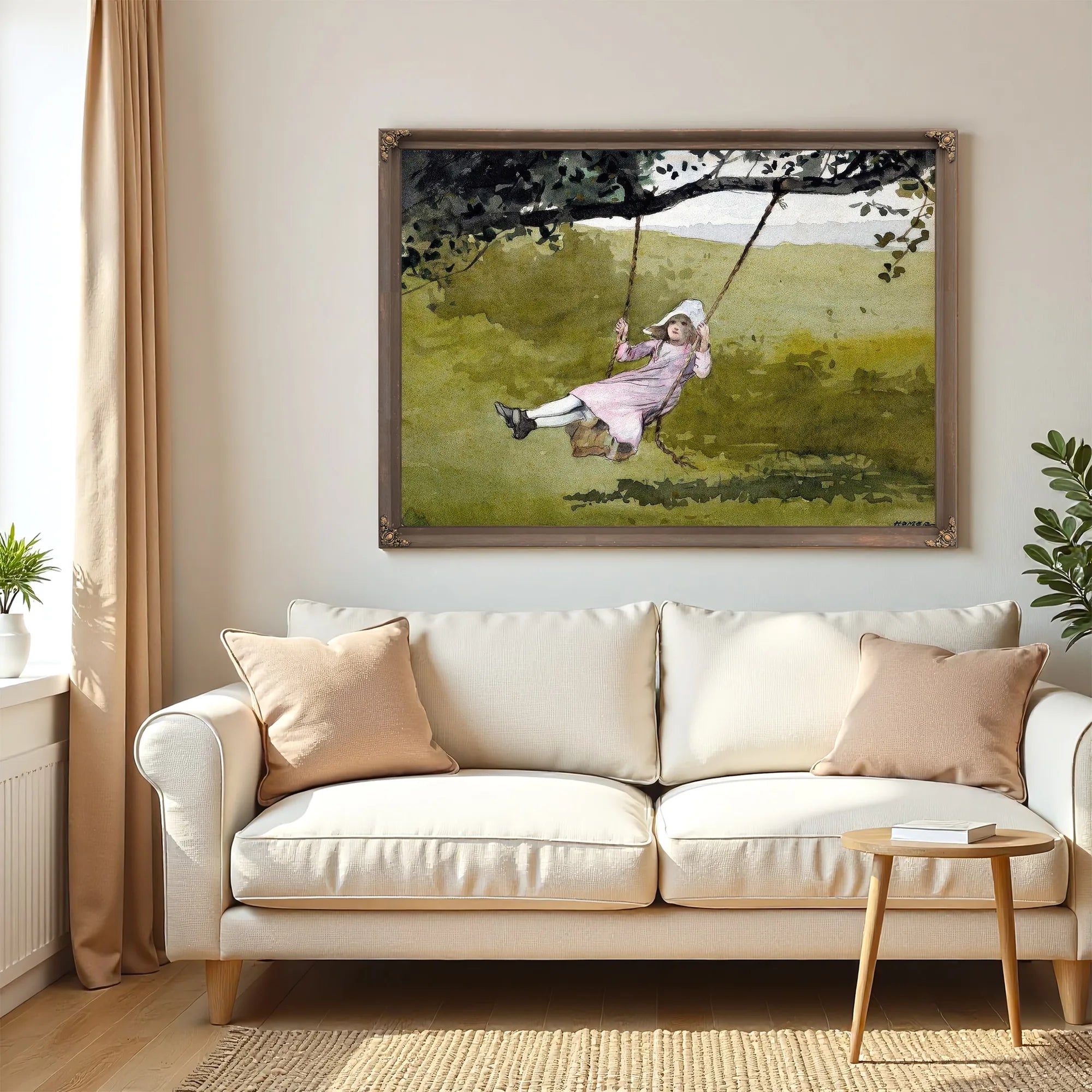 The Swing By Winslow Homer Fine Art Print
