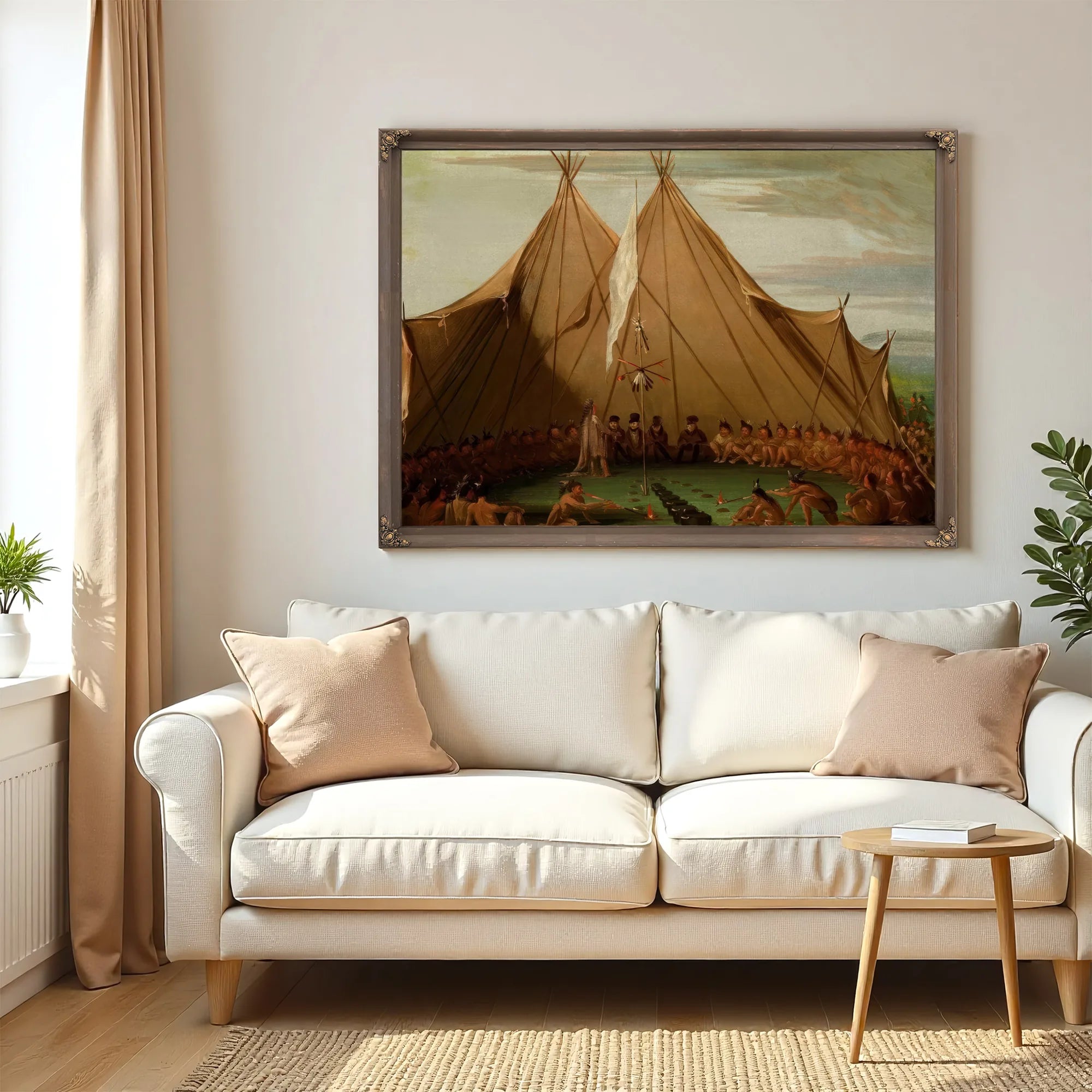 Sioux Dog Feast By George Catlin Fine Art Print
