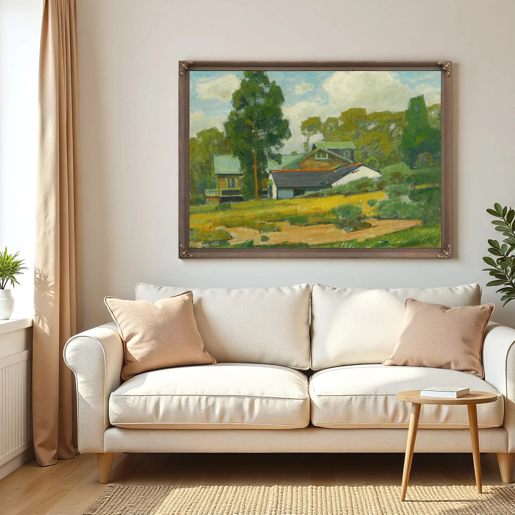 Laguna Cottages By William Wendt Fine Art Print