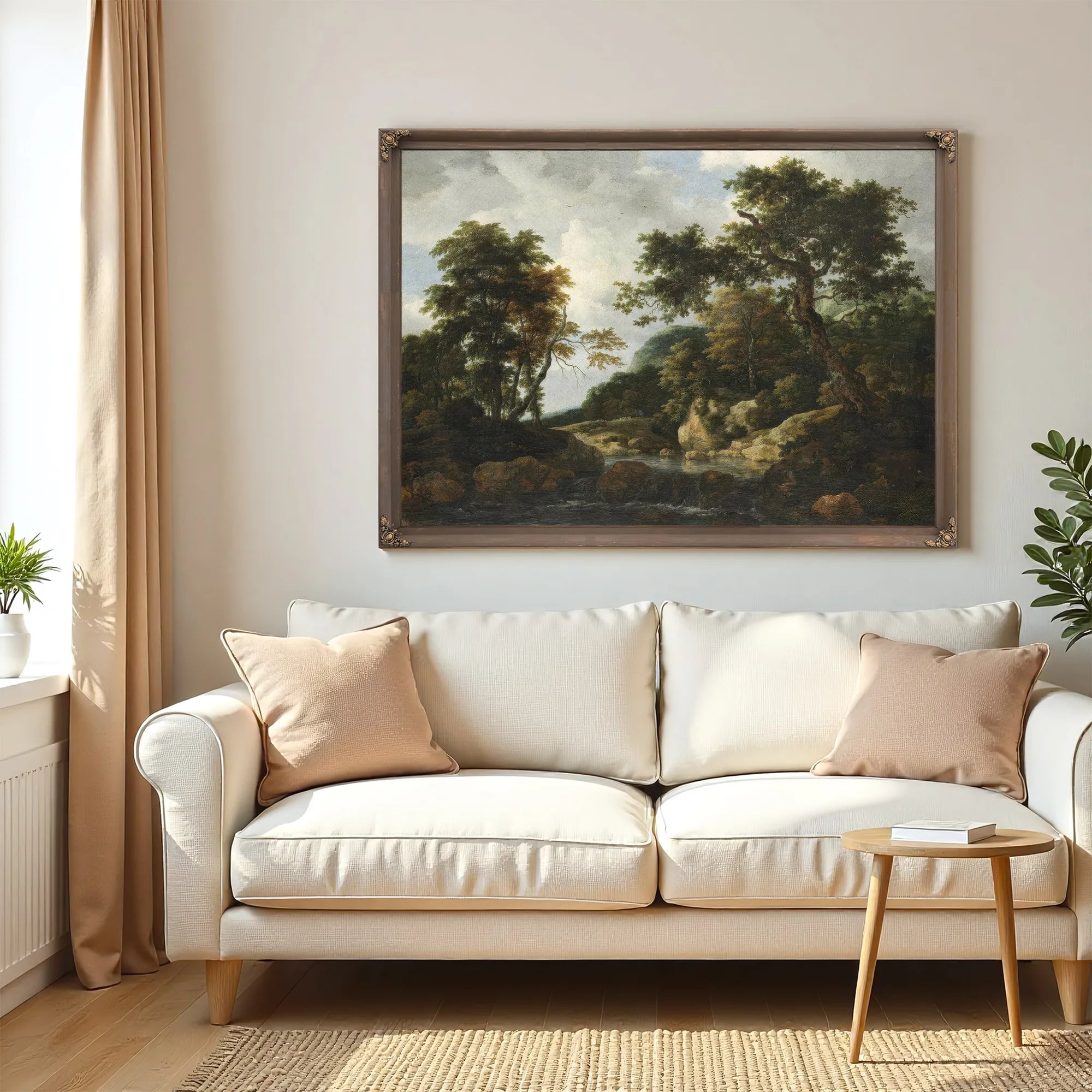 The Forest Stream By Jacob Van Ruisdael Fine Art Print