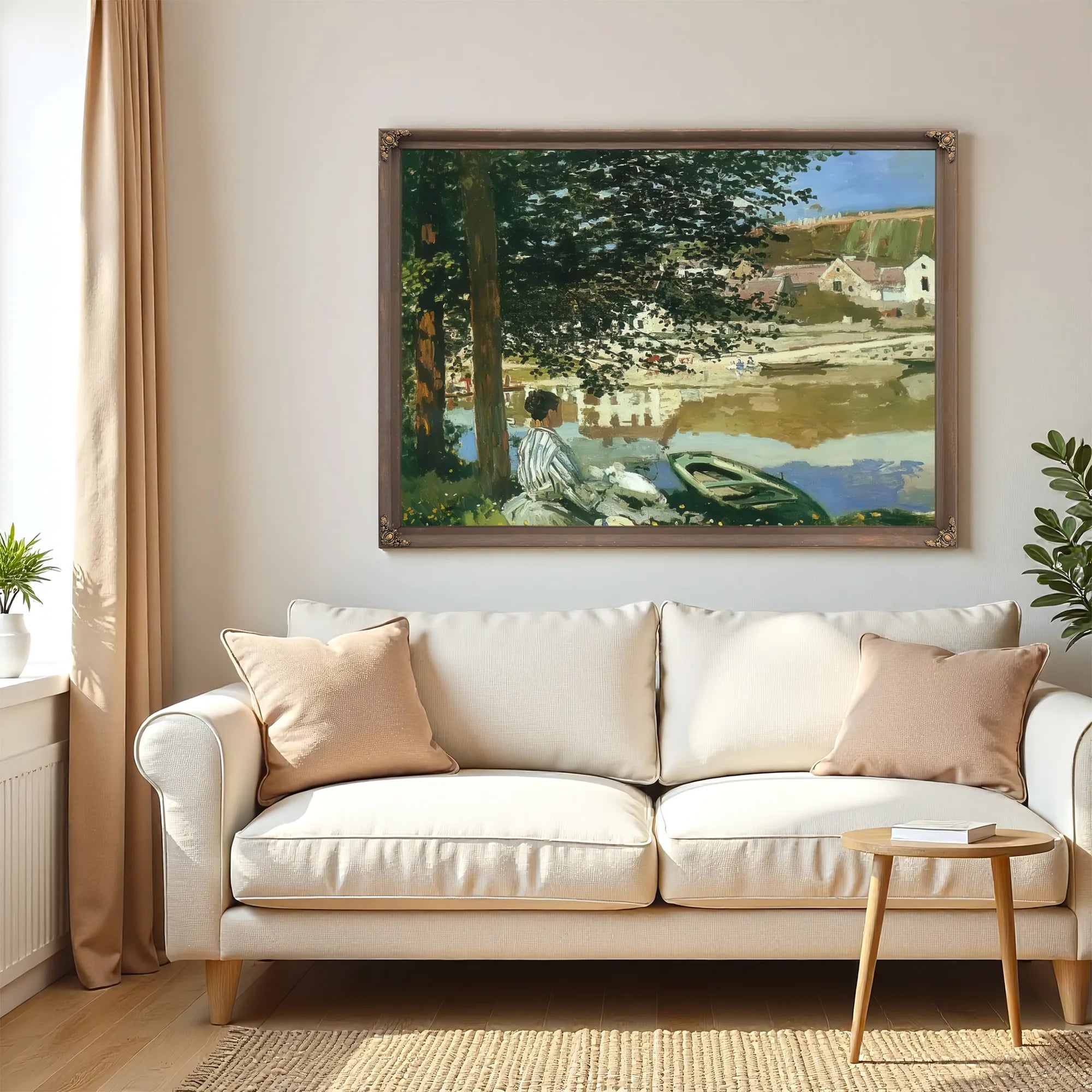 The River Bennecourt 1868 By Claude Monet Fine Art Print
