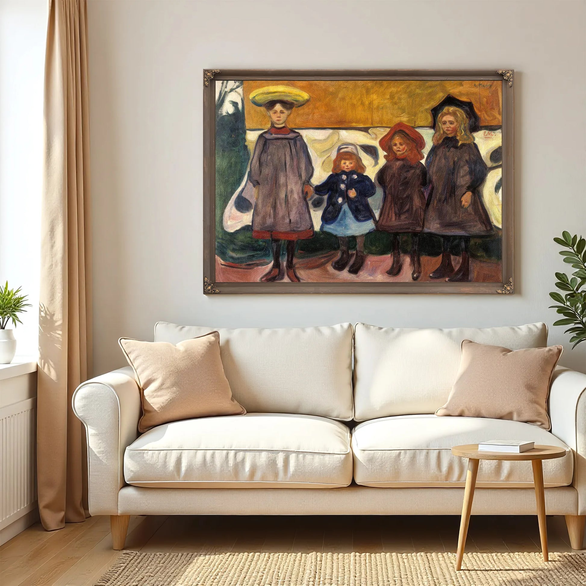 Four Girls In Asgardstrand 1903 87X111Cm Munch Museum M0488 3000X By Edvard Munch Fine Art Print