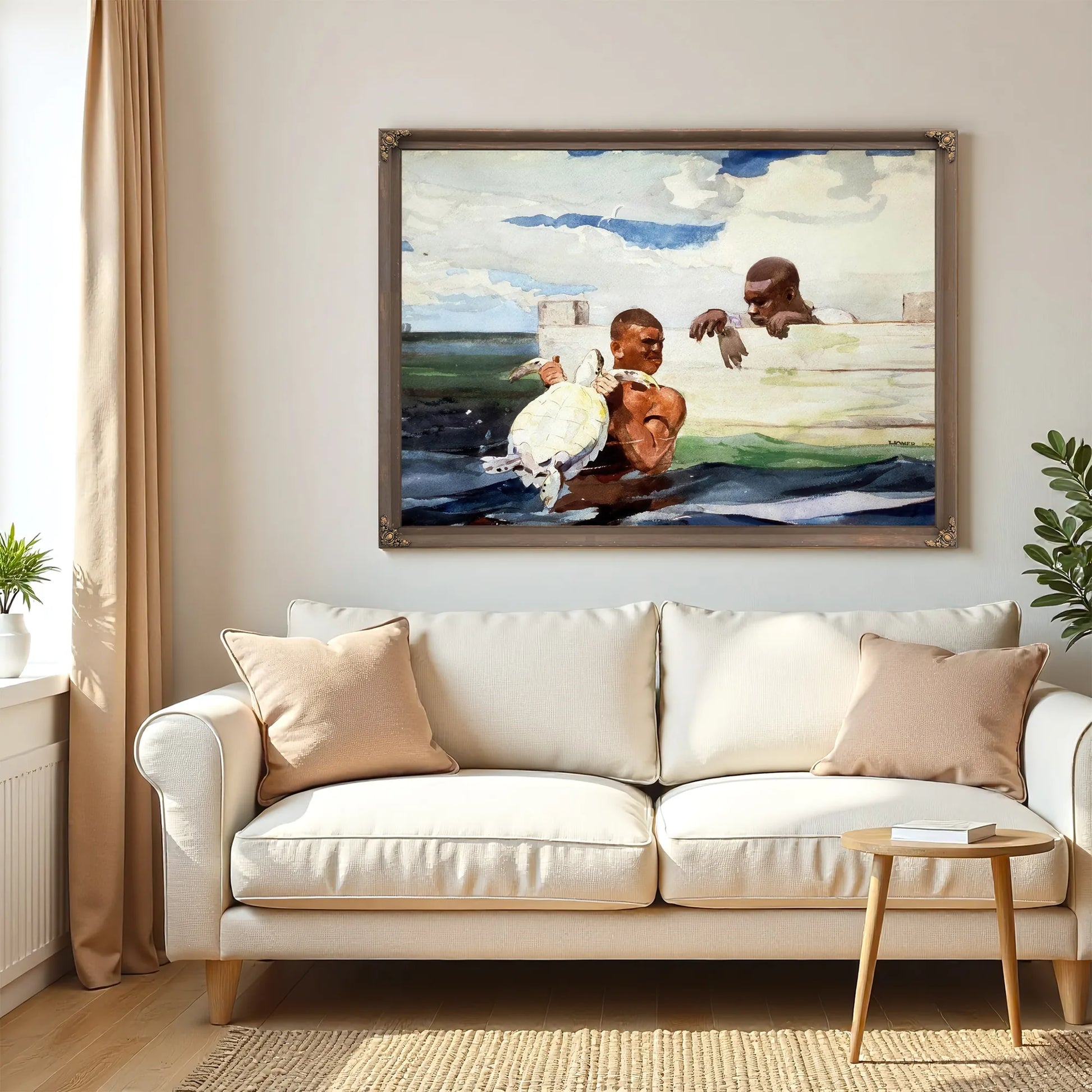 The Turtle Pond By Winslow Homer Fine Art Print