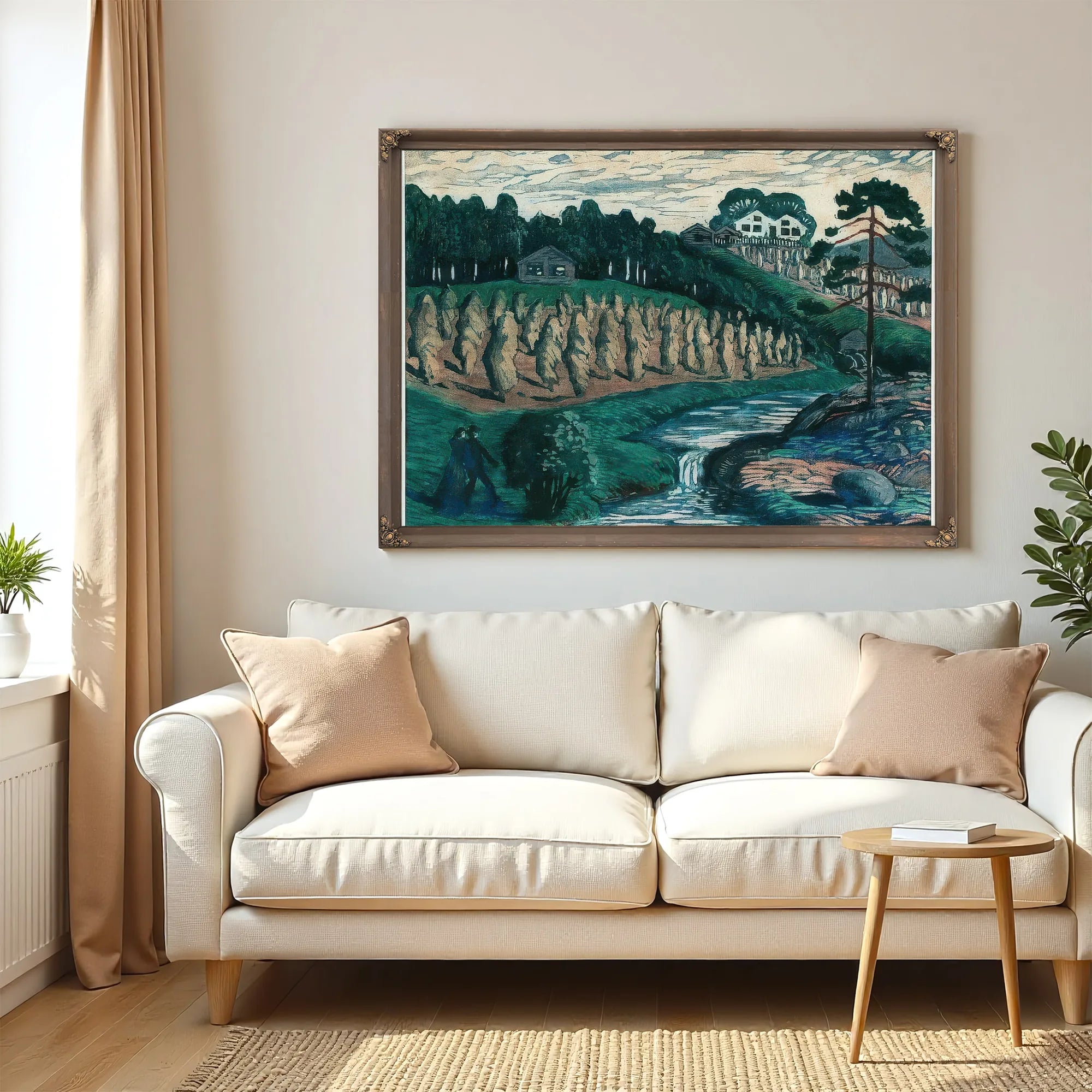 Large Stook By Nicolai Astrup Fine Art Print
