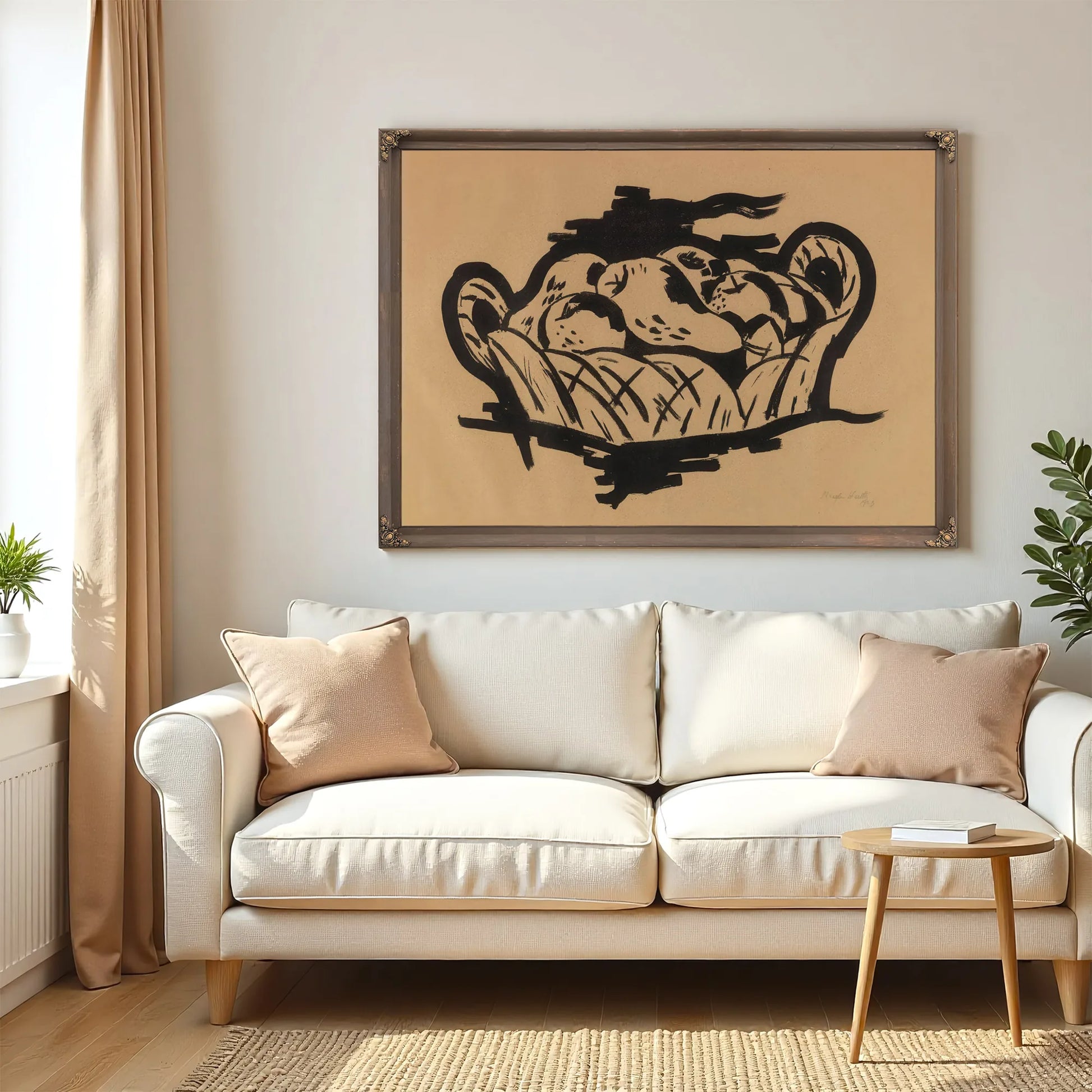 Pear In Basket By Marsden Hartley Fine Art Print