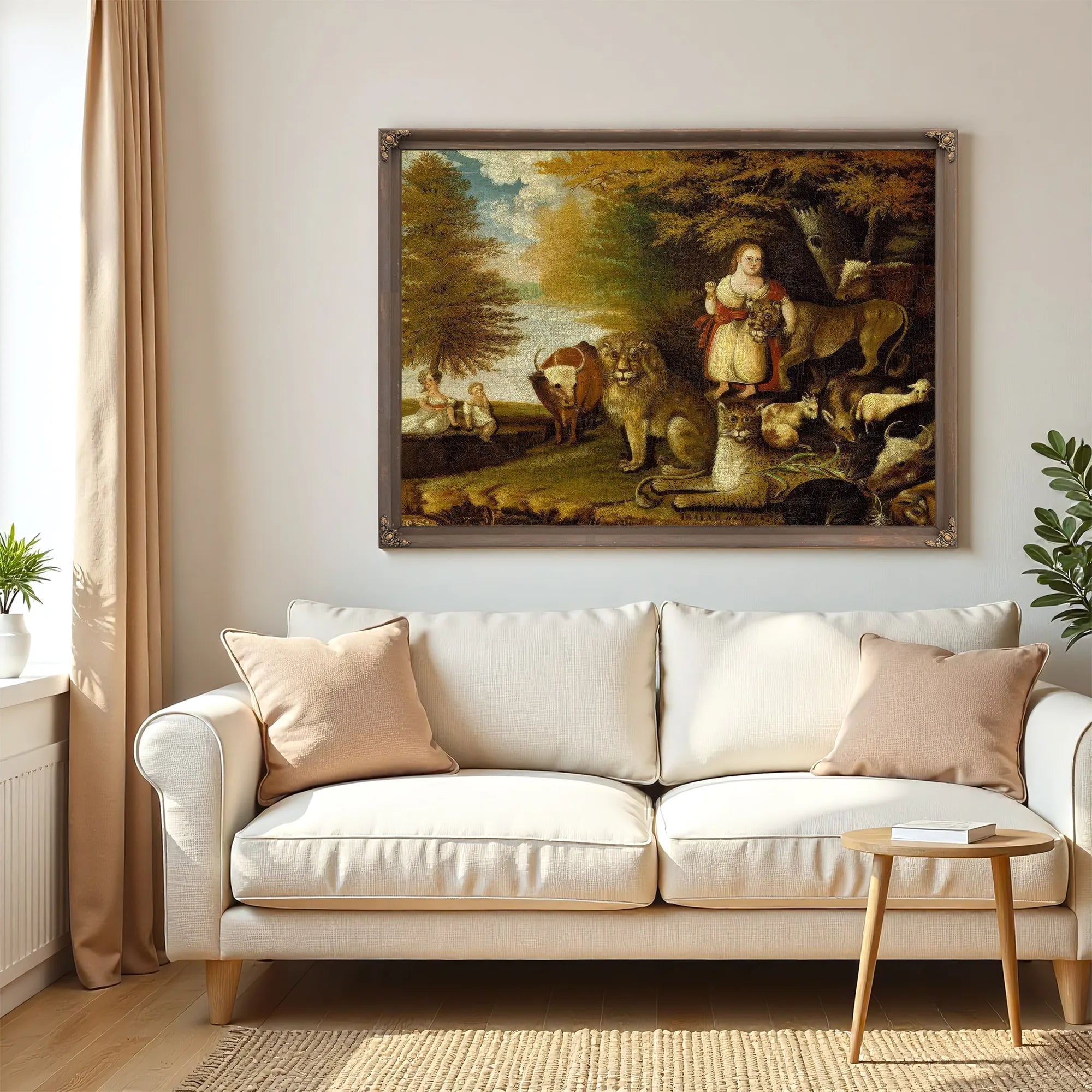 Peaceable Kingdom 1832 By Edward Hicks Fine Art Print