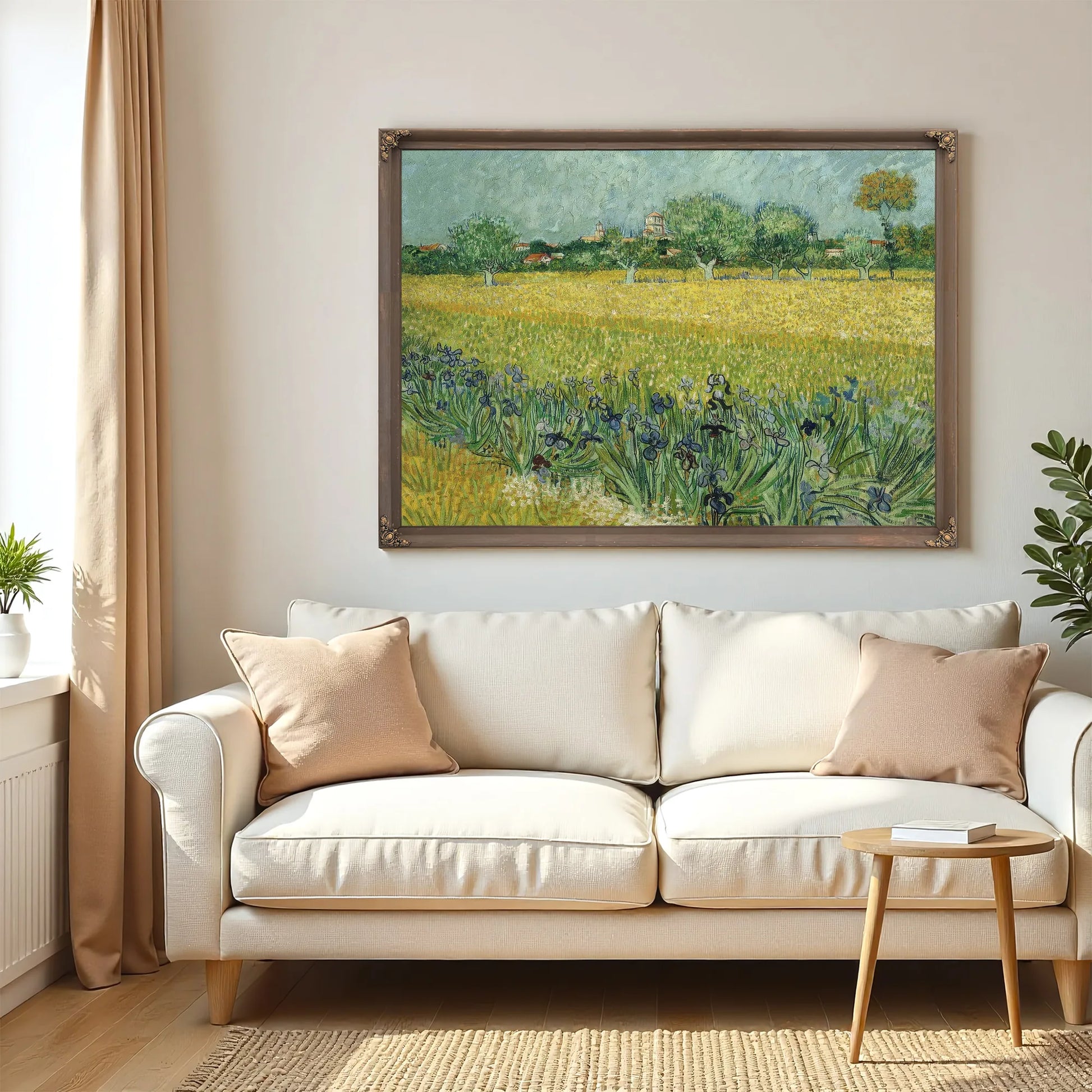 Field With Flowers Near Arles By Vincent Van Gogh Fine Art Print