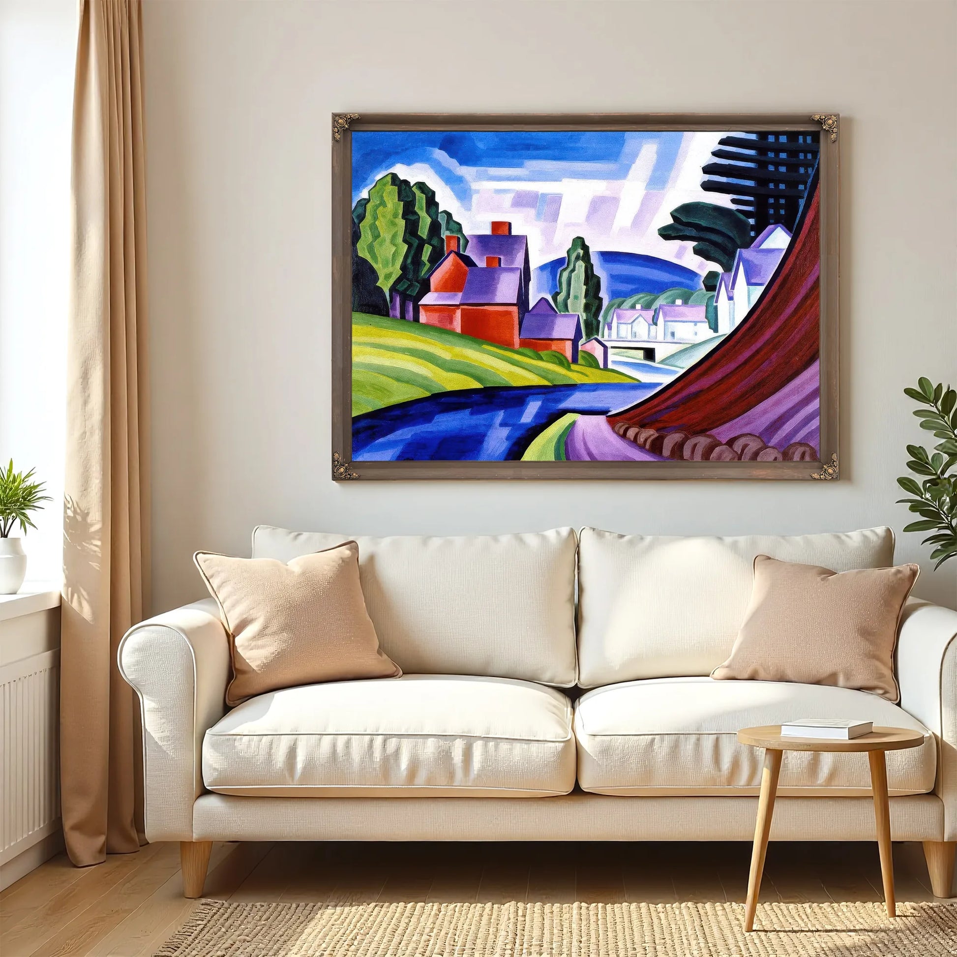 Space Motive A New Jersey Valley (Wharton) By Oscar Bluemner Fine Art Print