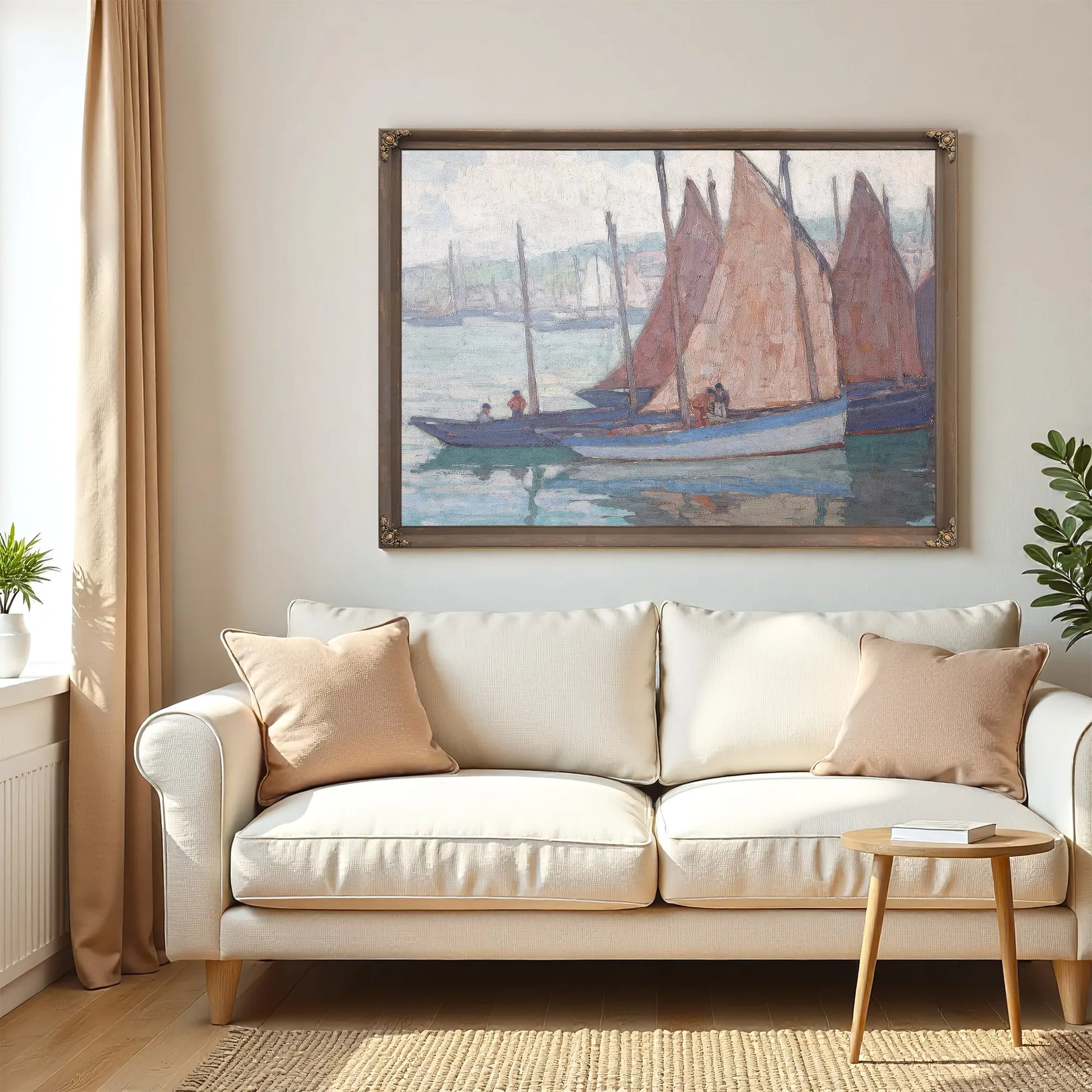 Sardine Boats (Gray Day) By Edgar Payne Fine Art Print