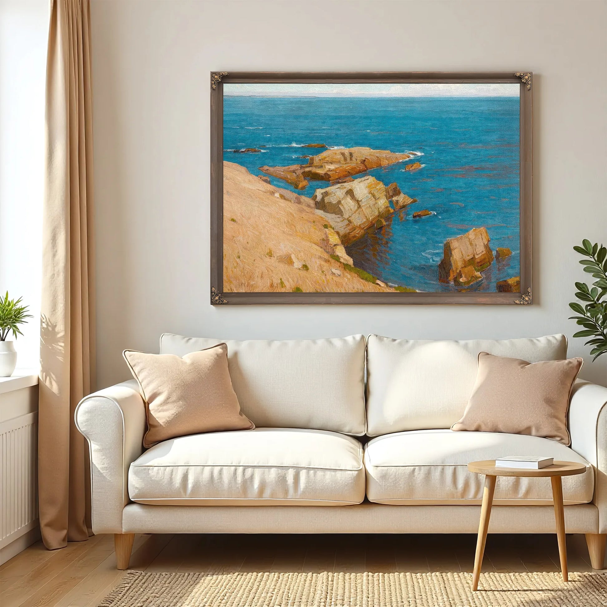 The Silent Summer Sea By William Wendt Fine Art Print