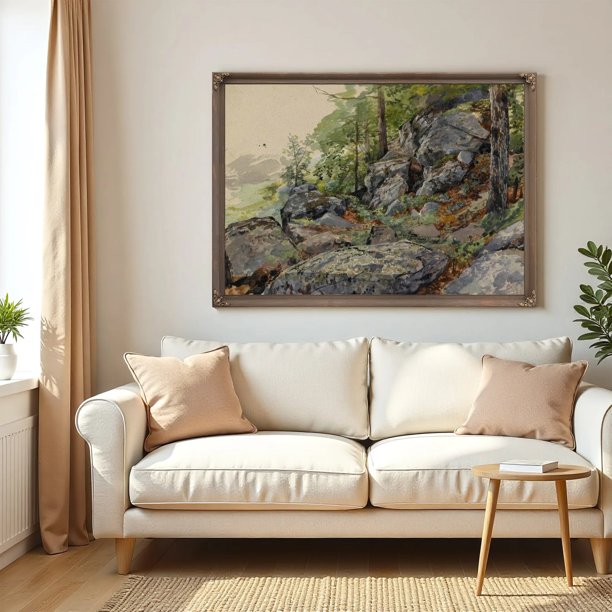 Woodland Builders By William Trost Richards Fine Art Print