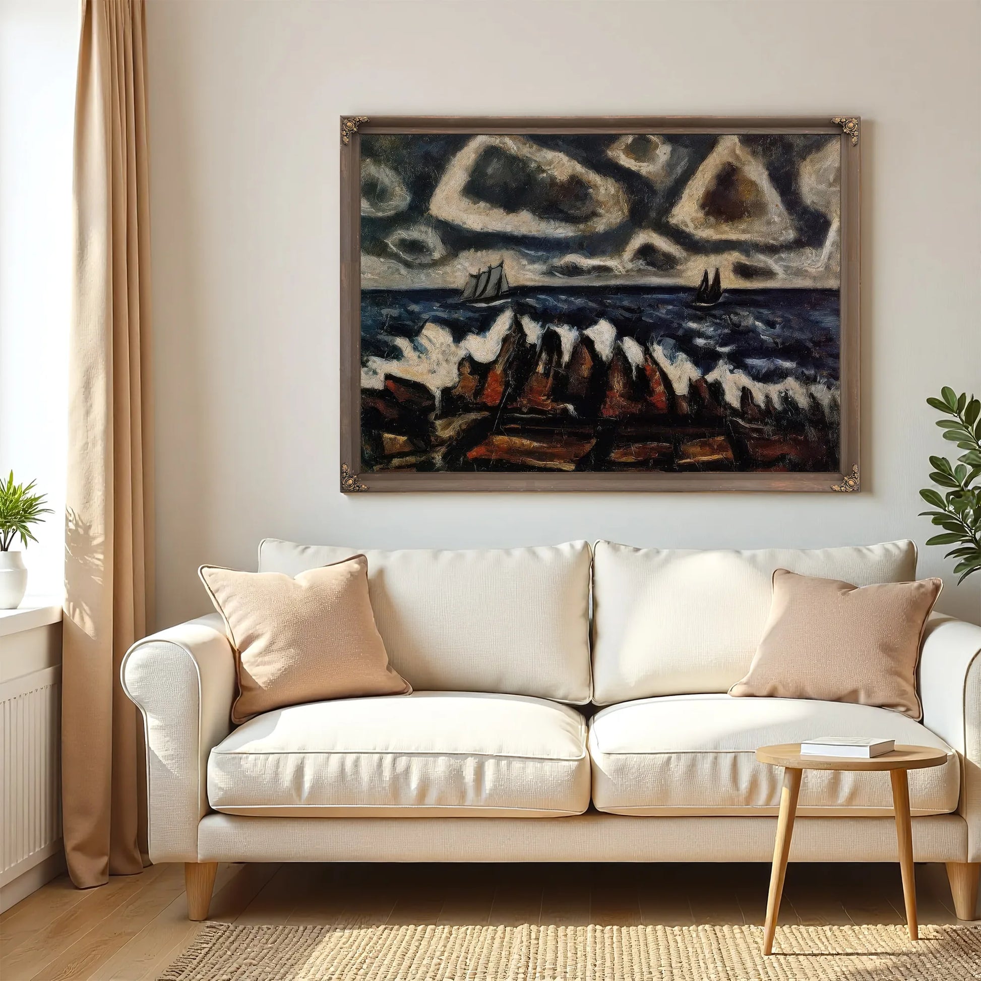 Northern Seascape Off The Banks By Marsden Hartley Fine Art Print