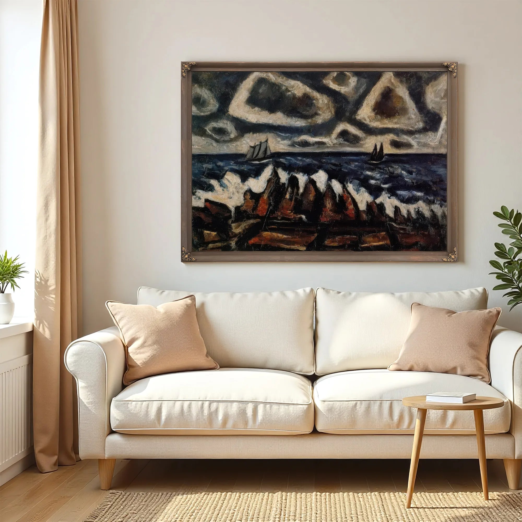 Northern Seascape Off The Banks By Marsden Hartley Fine Art Print