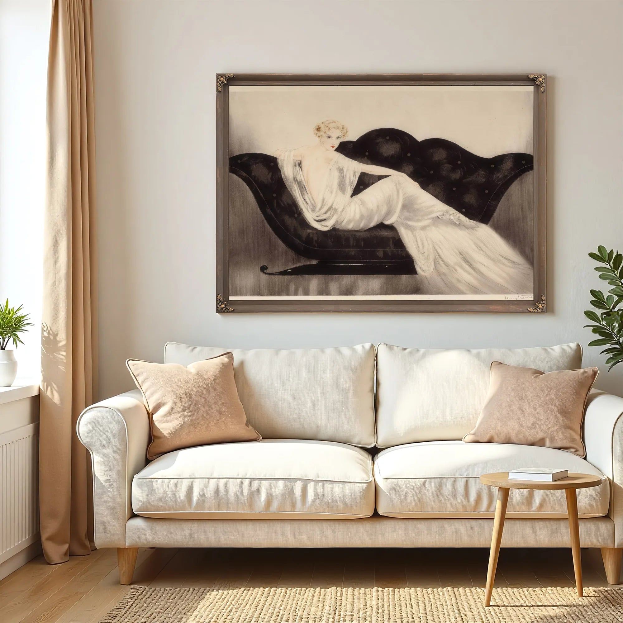 The Sofa 1937 By Louis Icart Fine Art Print