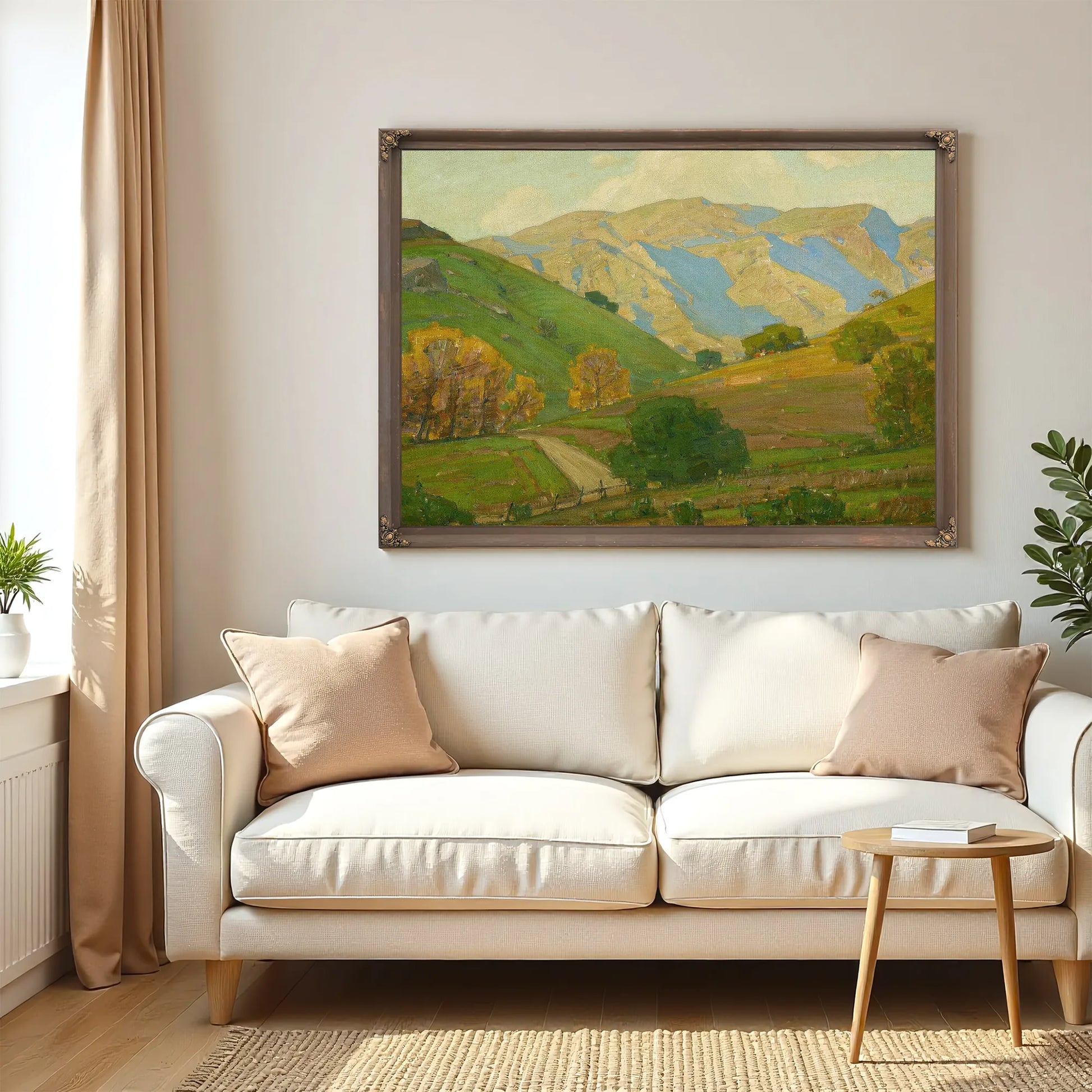 Gentle Evening Bendeth By William Wendt Fine Art Print