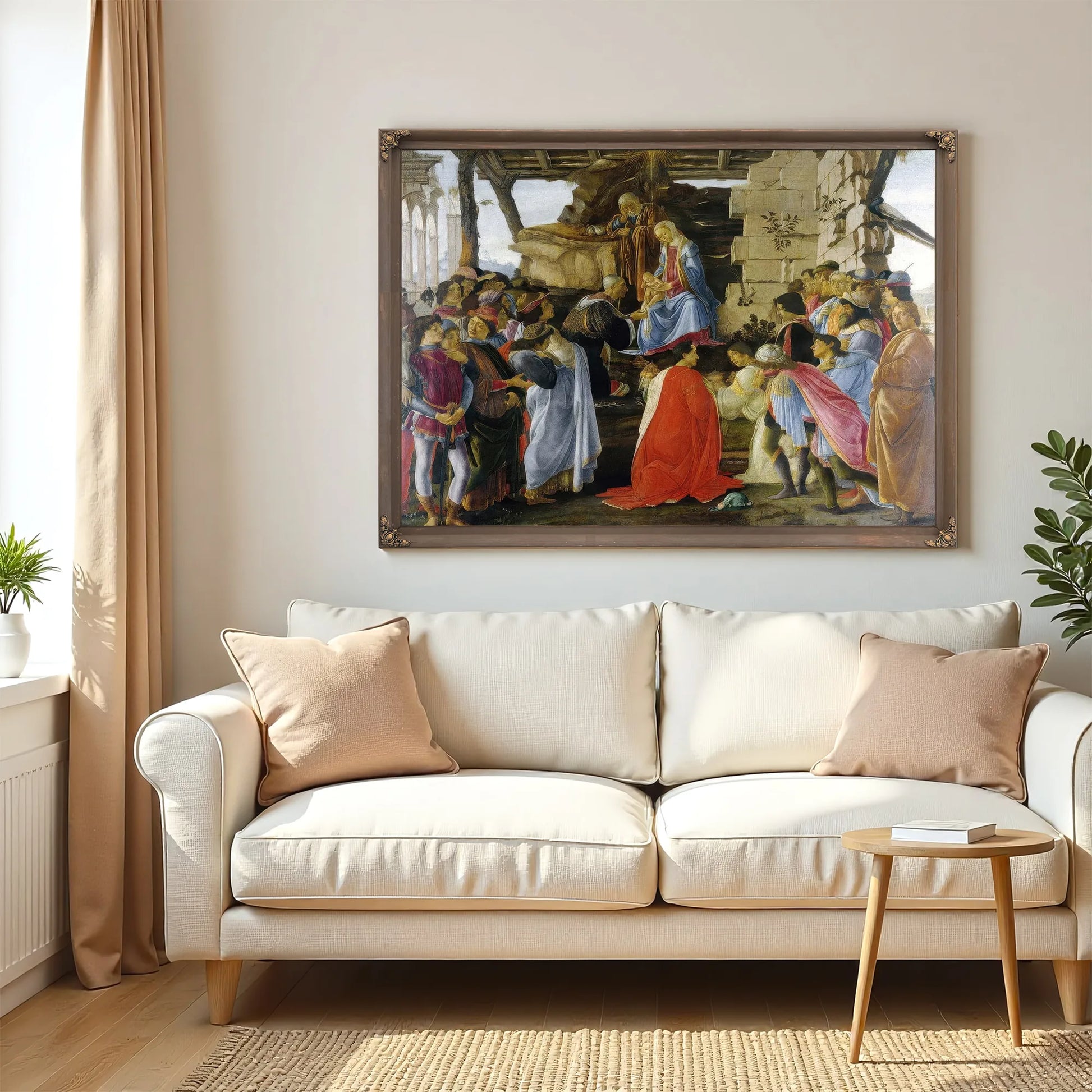 Adoration Of The Magib By Sandro Botticelli Fine Art Print