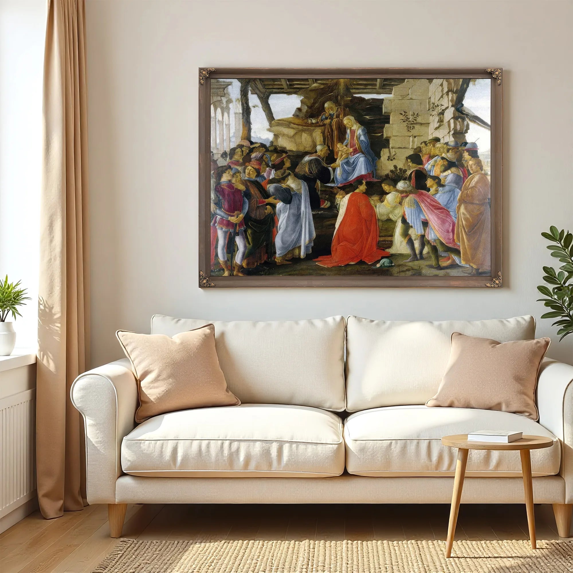 Adoration Of The Magib By Sandro Botticelli Fine Art Print
