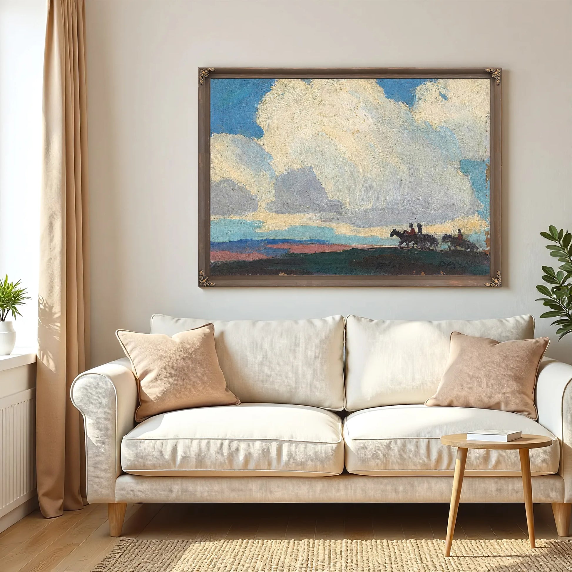 Riders Under The Clouds By Edgar Payne Fine Art Print