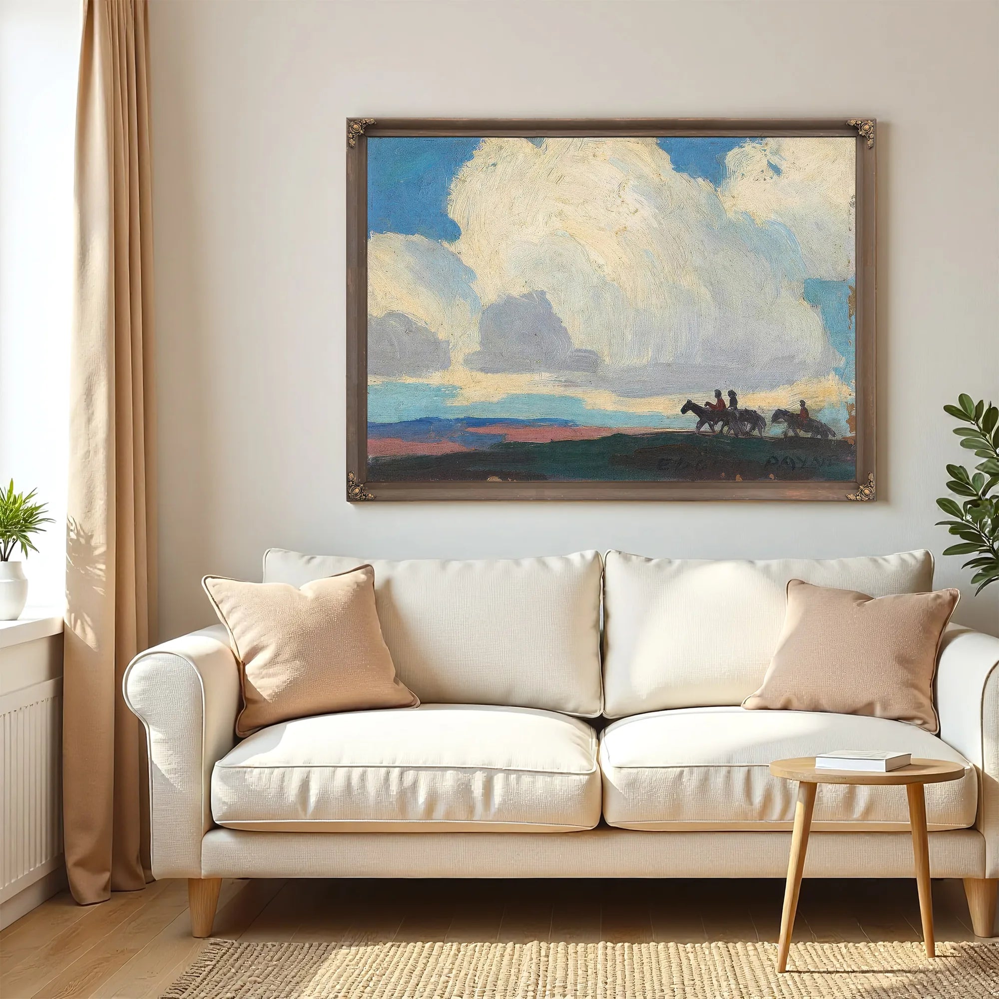 Riders Under The Clouds By Edgar Payne Fine Art Print