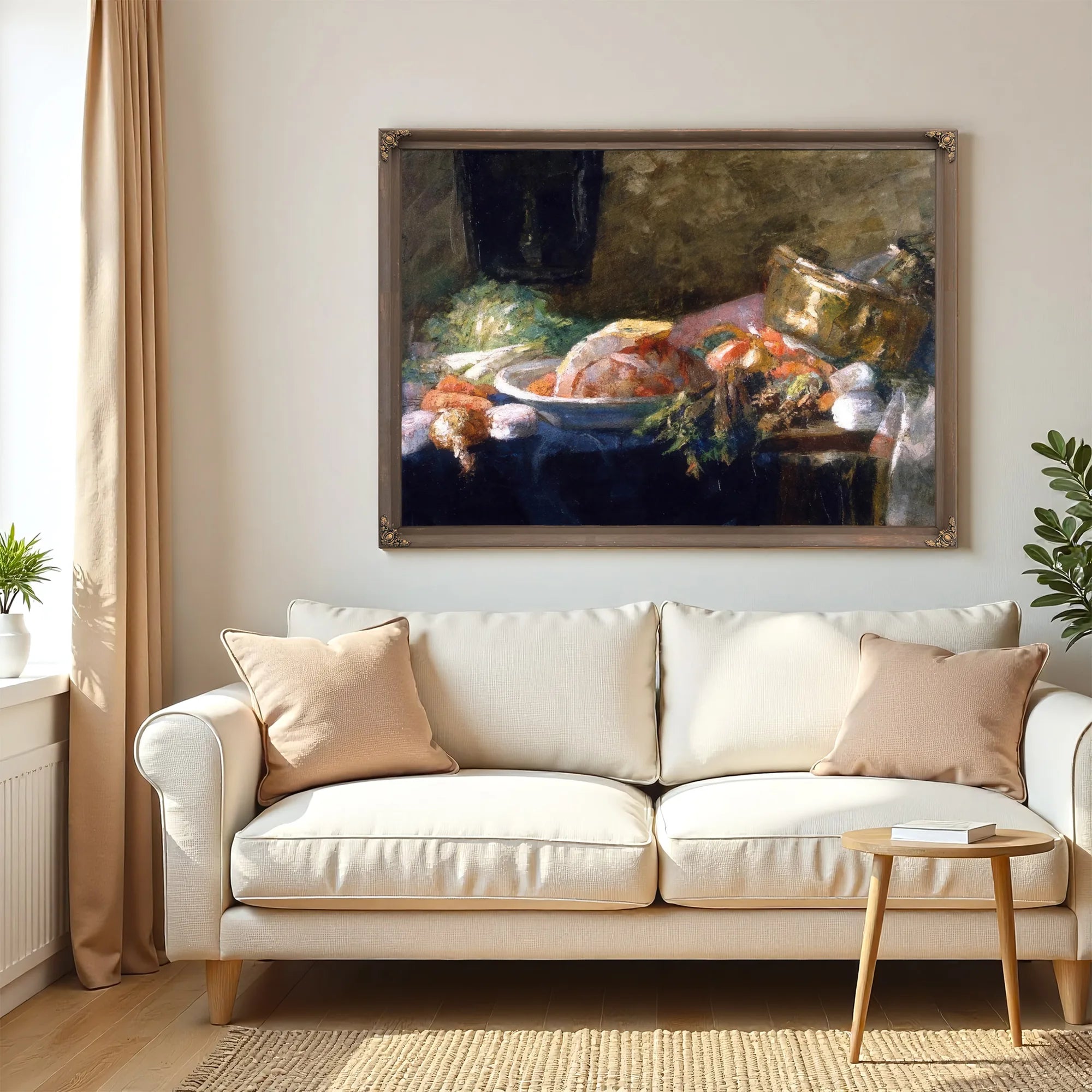 Still Life With Vegetables By James Ensor Fine Art Print