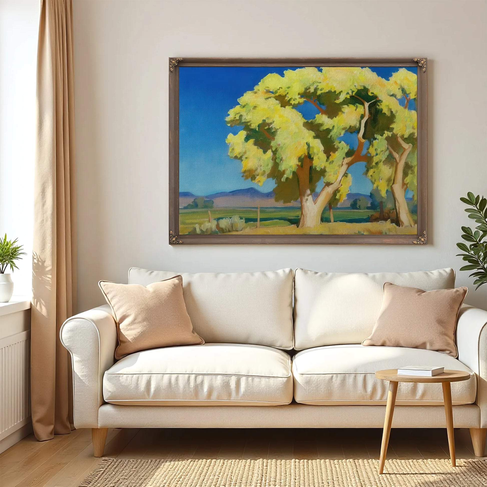 Young Cottonwoods By Maynard Dixon Fine Art Print