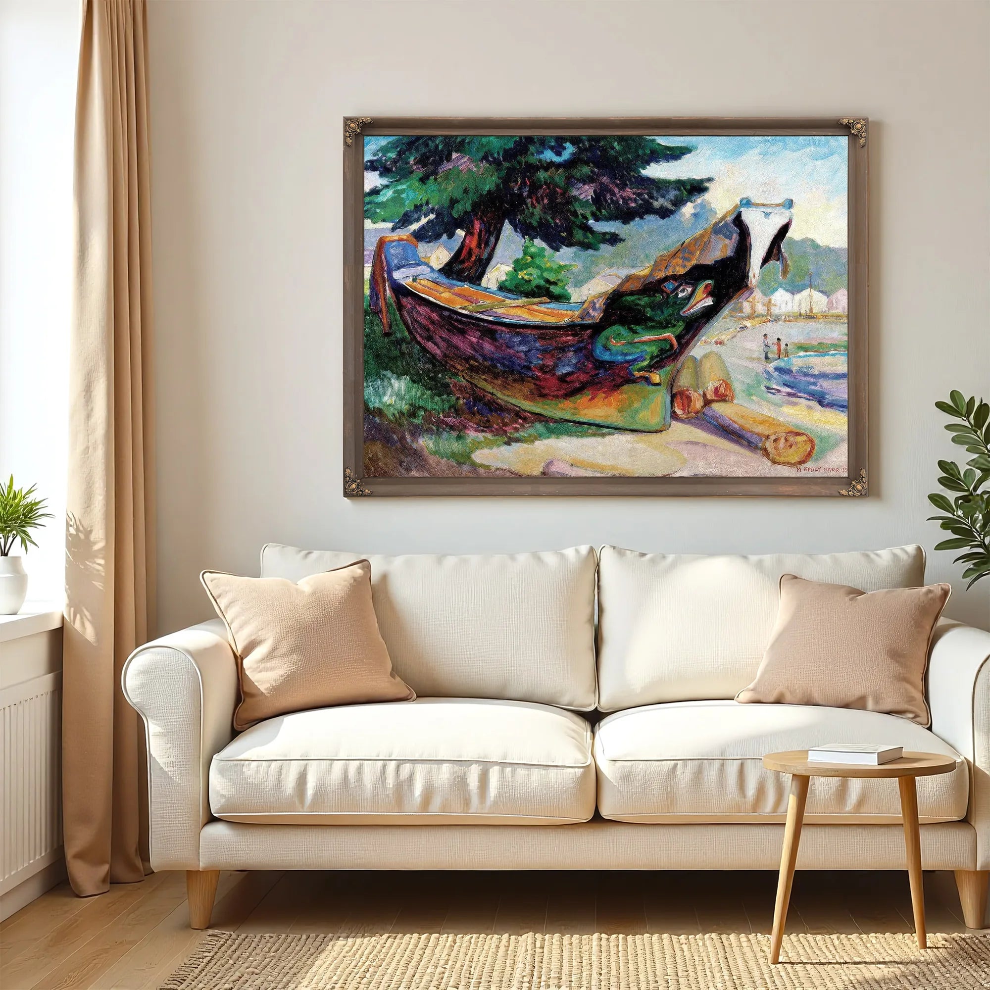 War Canoe Alert Bay 1912 By Emily Carr Fine Art Print