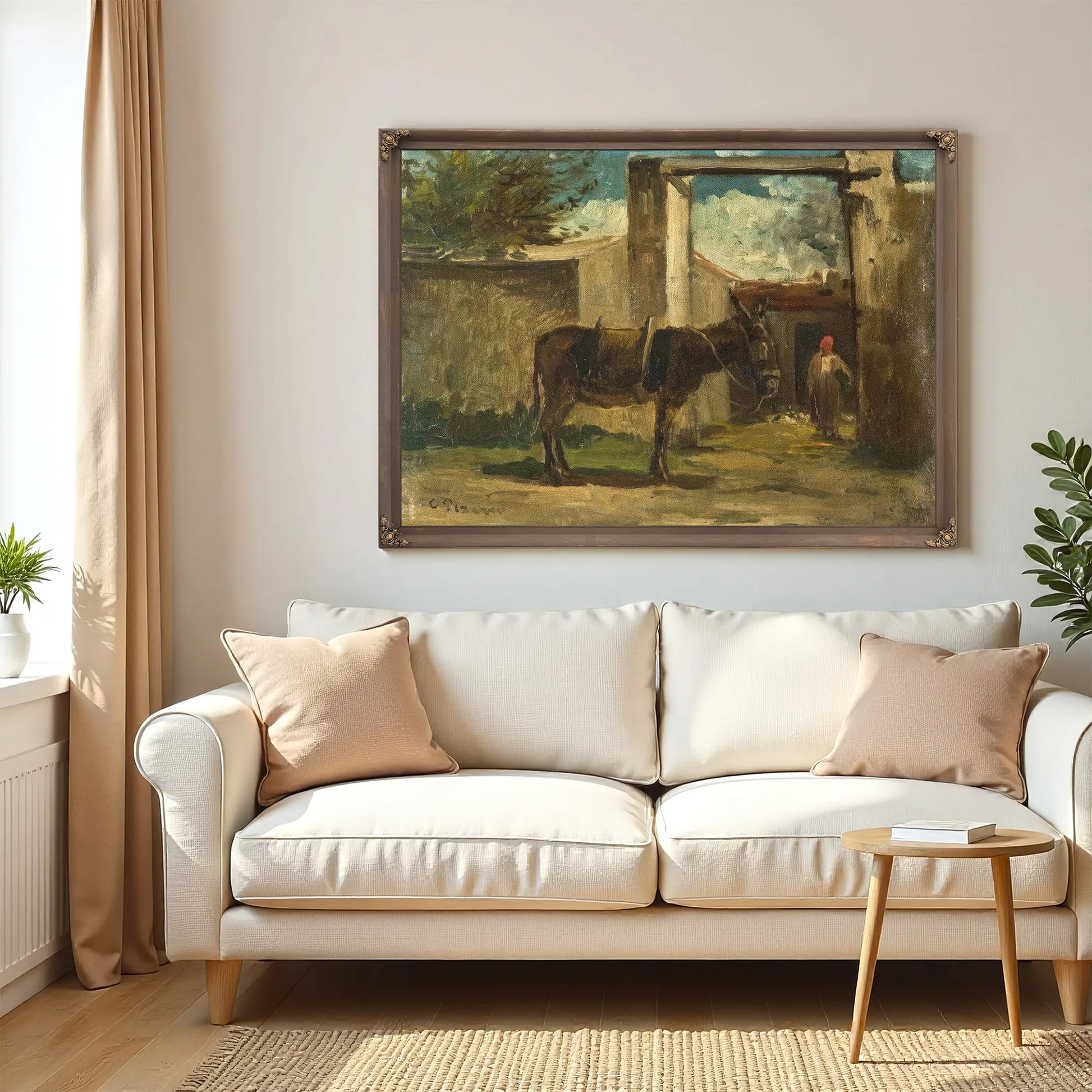 Paysage A Montmorency By Camille Pissarro Fine Art Print
