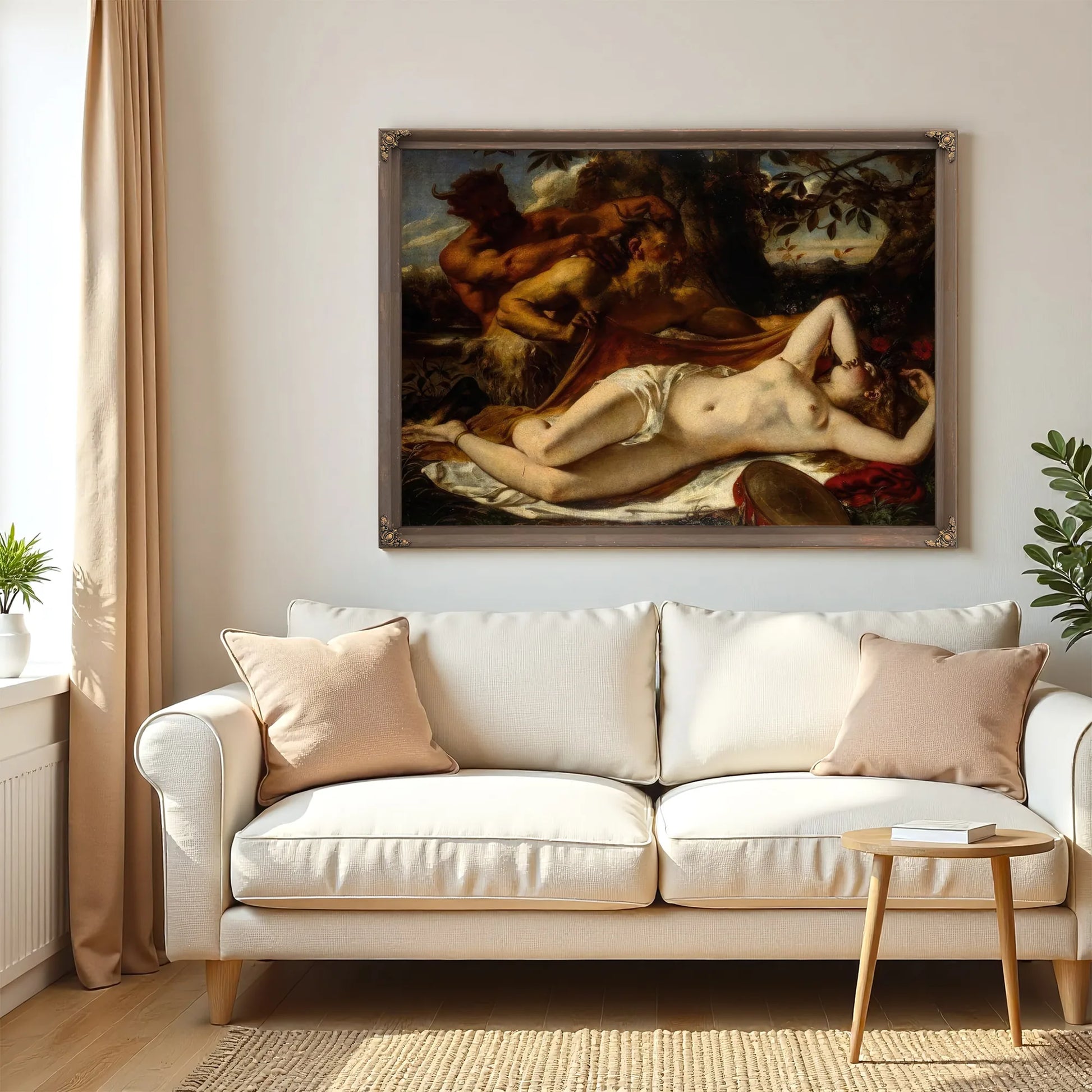 Sleeping Nymphs And Satyrs By William Etty Fine Art Print