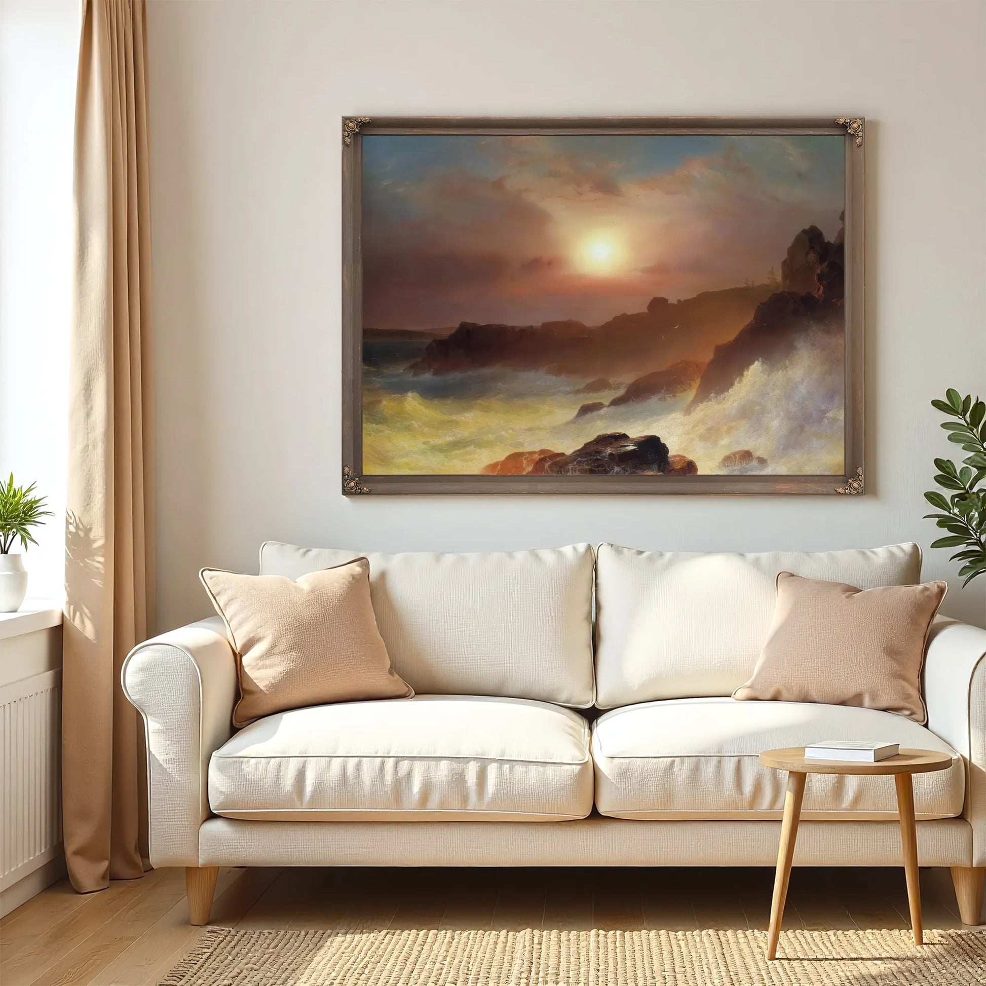 Coastal Scene Mount Desert By Frederic Edwin Church Fine Art Print