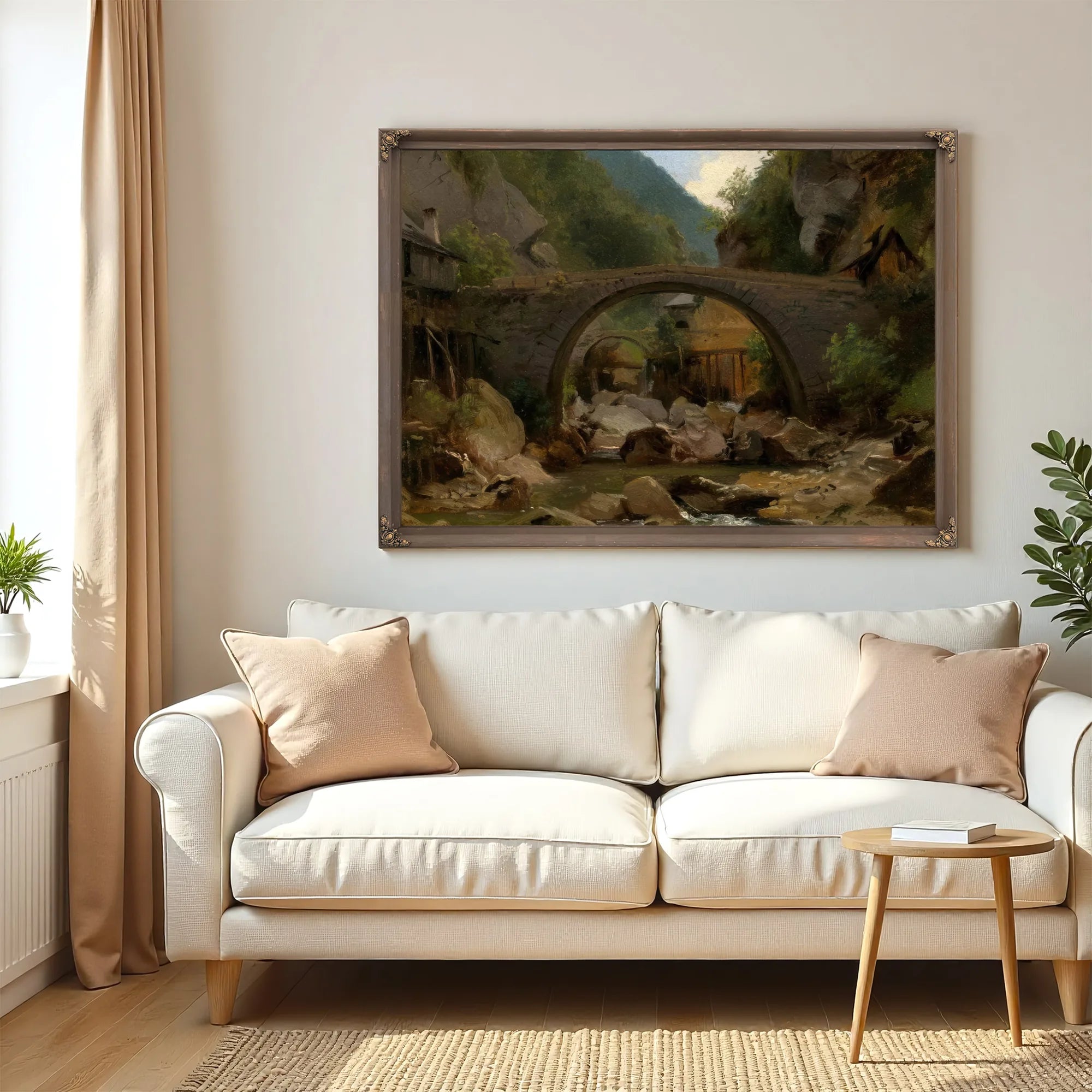 Mountain Stream In The Auvergne By Theodore Rousseau Fine Art Print