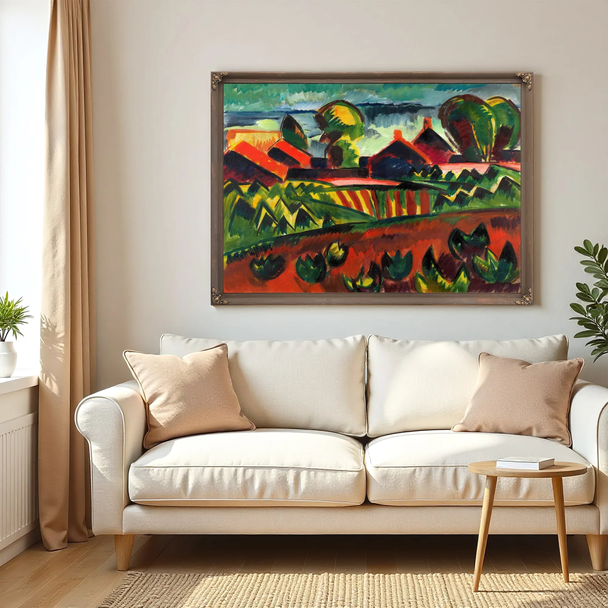 Village at the Sea by Karl Schmidt-Rottluff Fine Art Print