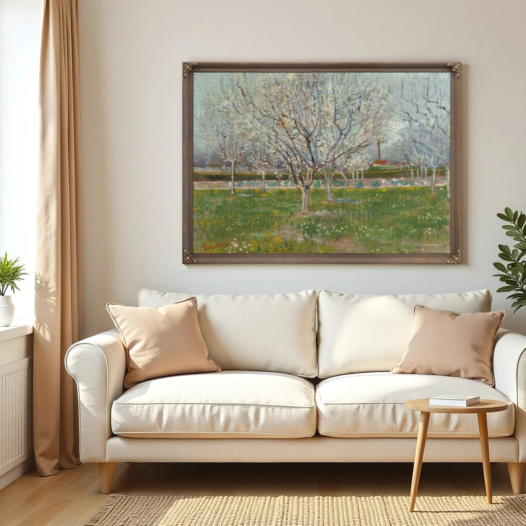 Orchard In Blossom (Plum Trees) By Vincent Van Gogh Fine Art Print