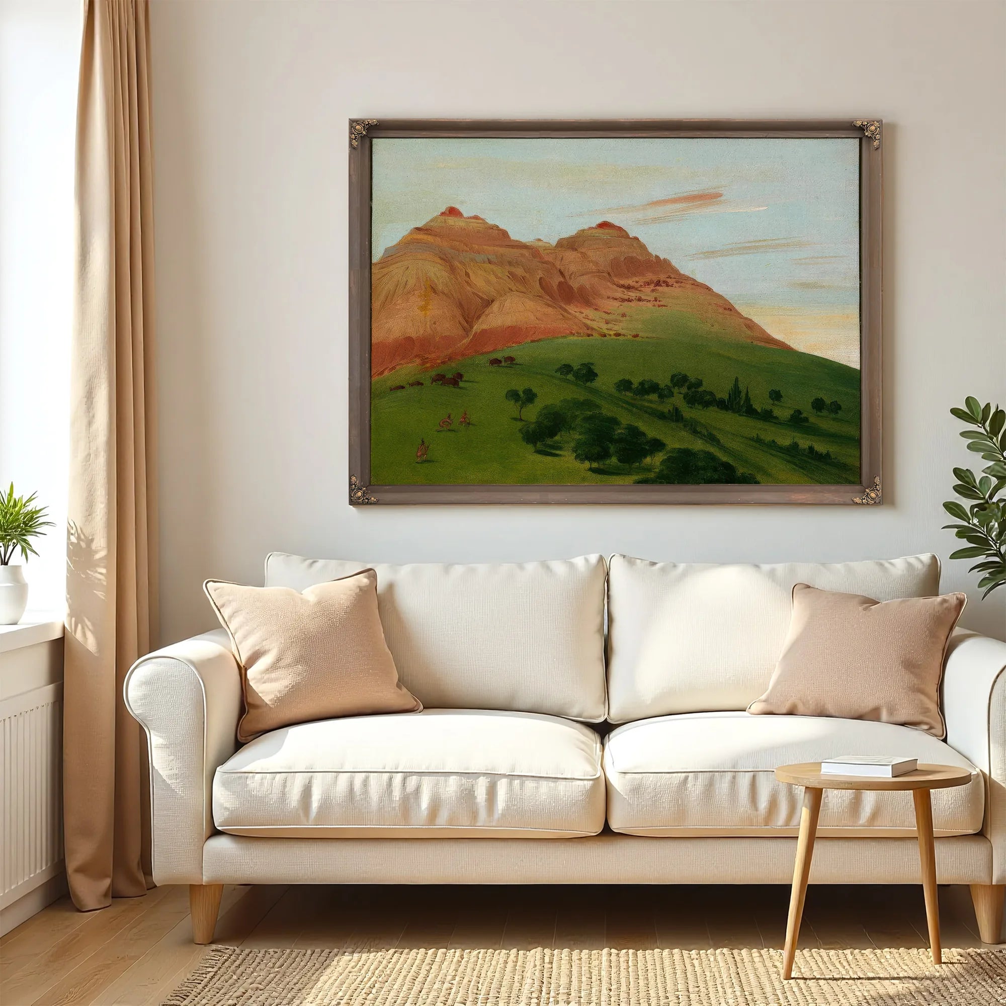 View In The Grand Detour, 1900 Miles Above St. Louis By George Catlin Fine Art Print