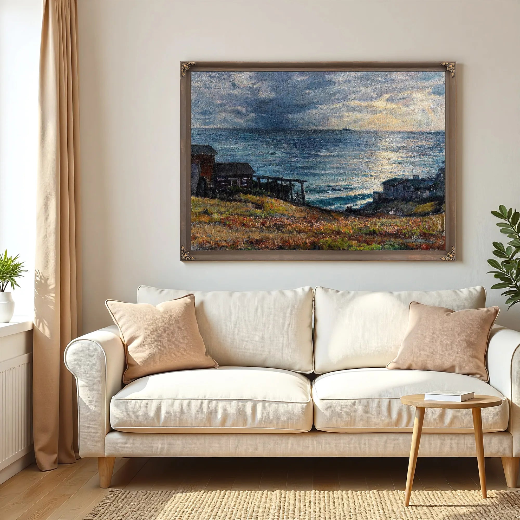 Laguna Coastal Scene By Joseph Kleitsch Fine Art Print