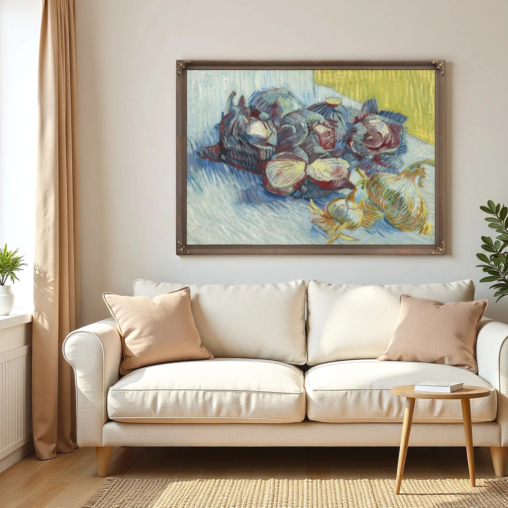 Red Cabbages And Onions By Vincent Van Gogh Fine Art Print