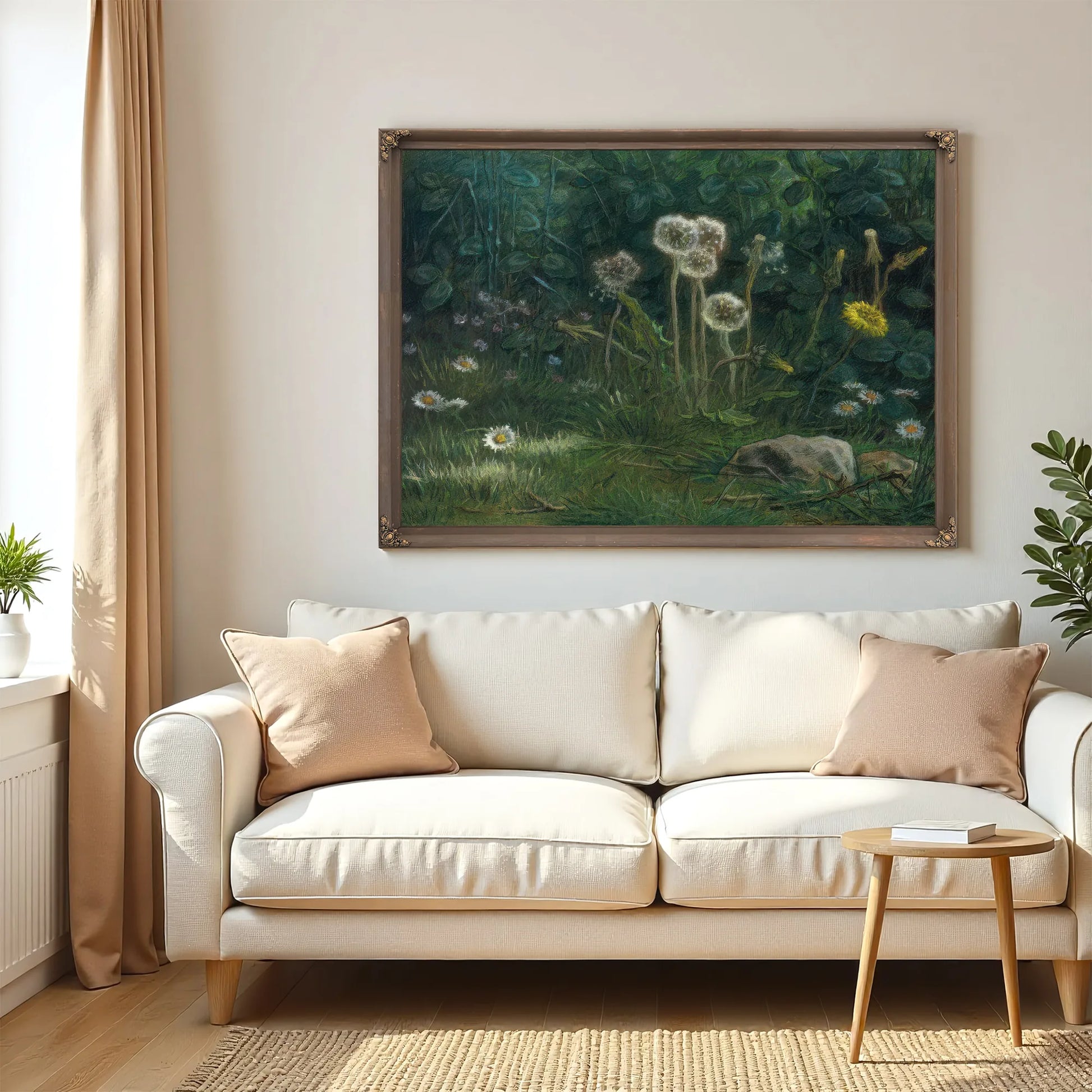 Dandelions By Jean Francois Millet Fine Art Print