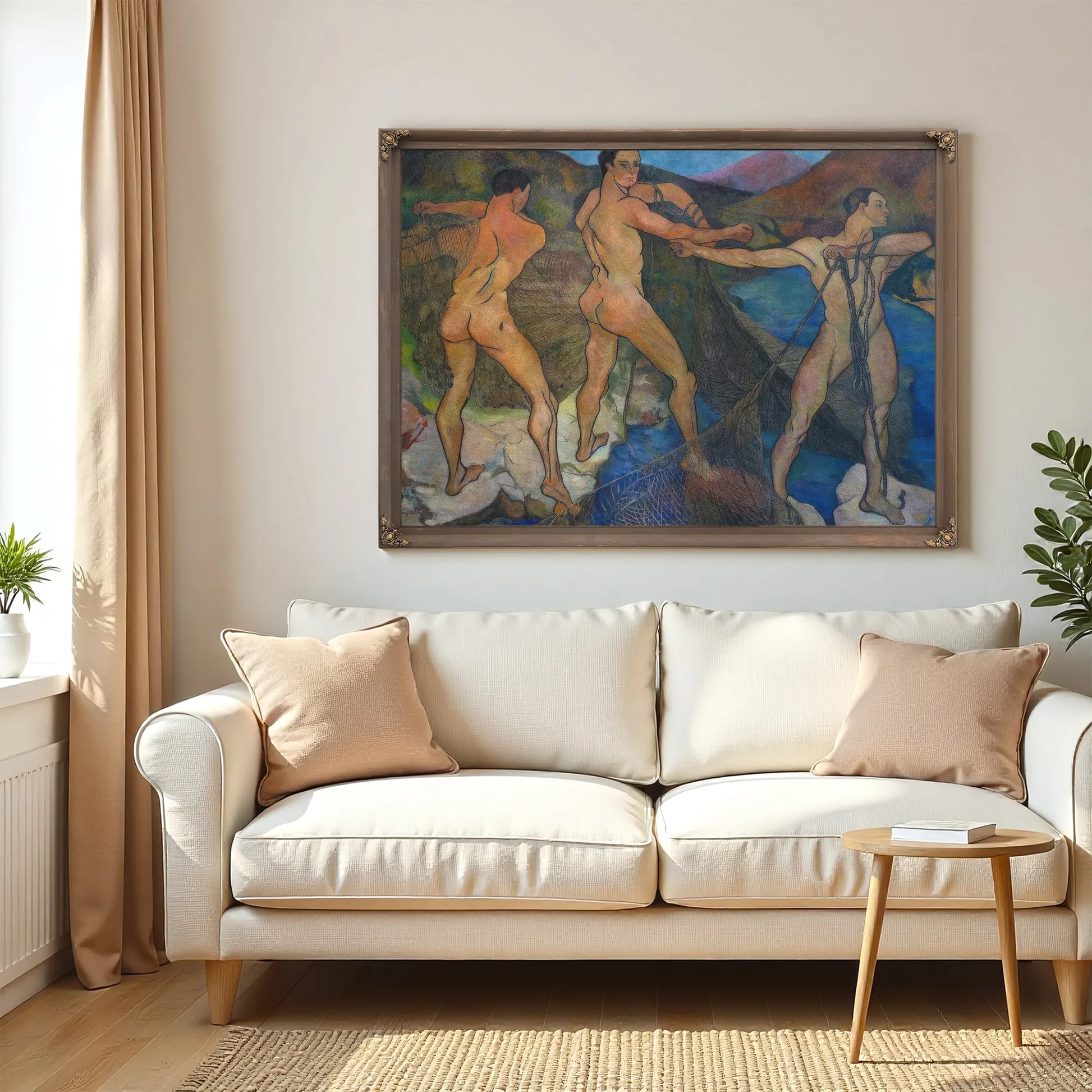 The Launch Of The Net 1914 By Suzanne Valadon Fine Art Print