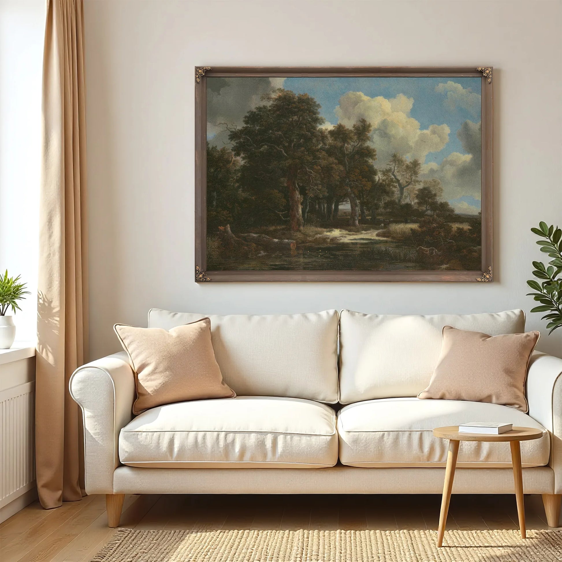 Edge Of A Forest With A Grainfield By Jacob Van Ruisdael Fine Art Print
