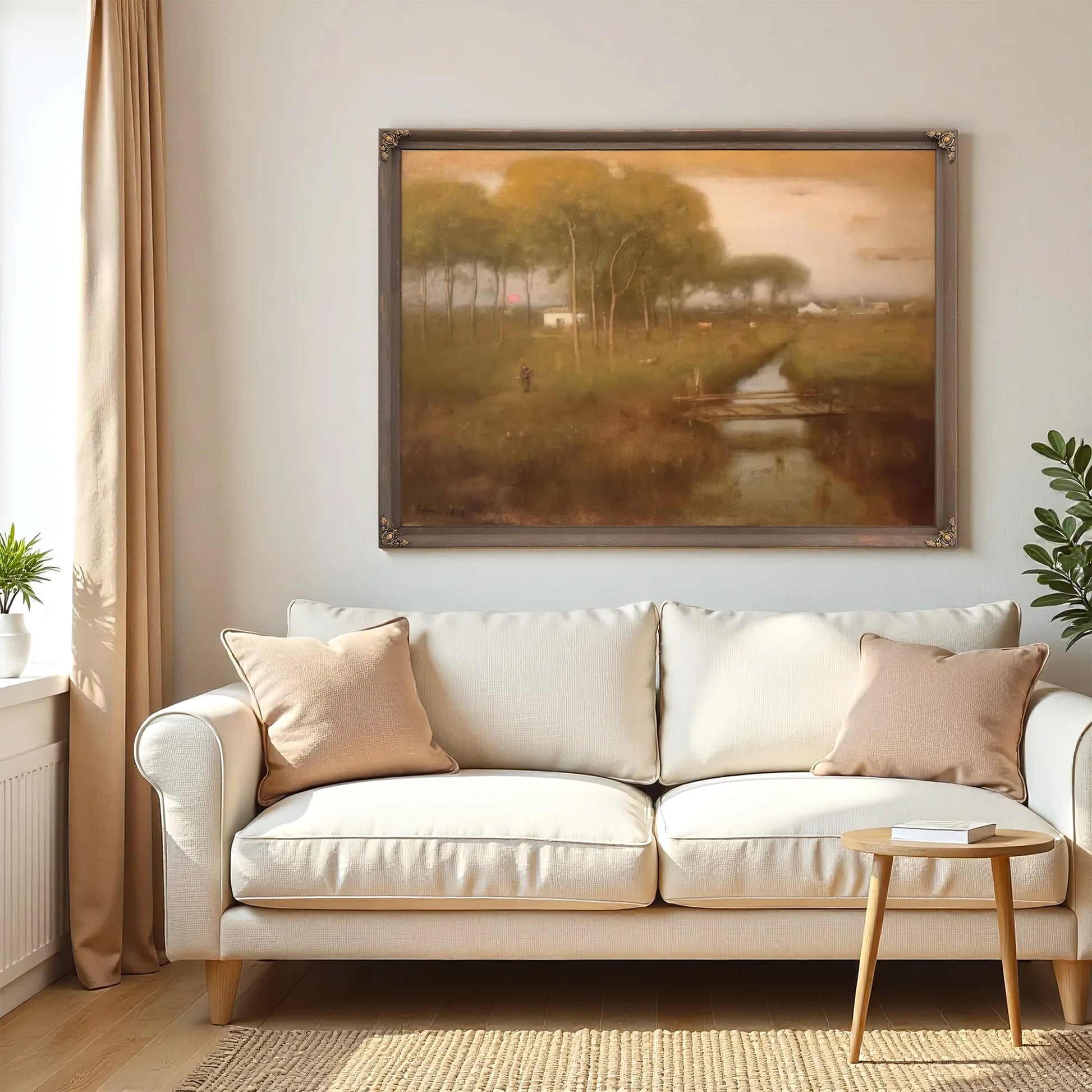 Early Moonrise Tarpon Springs By George Inness Fine Art Print
