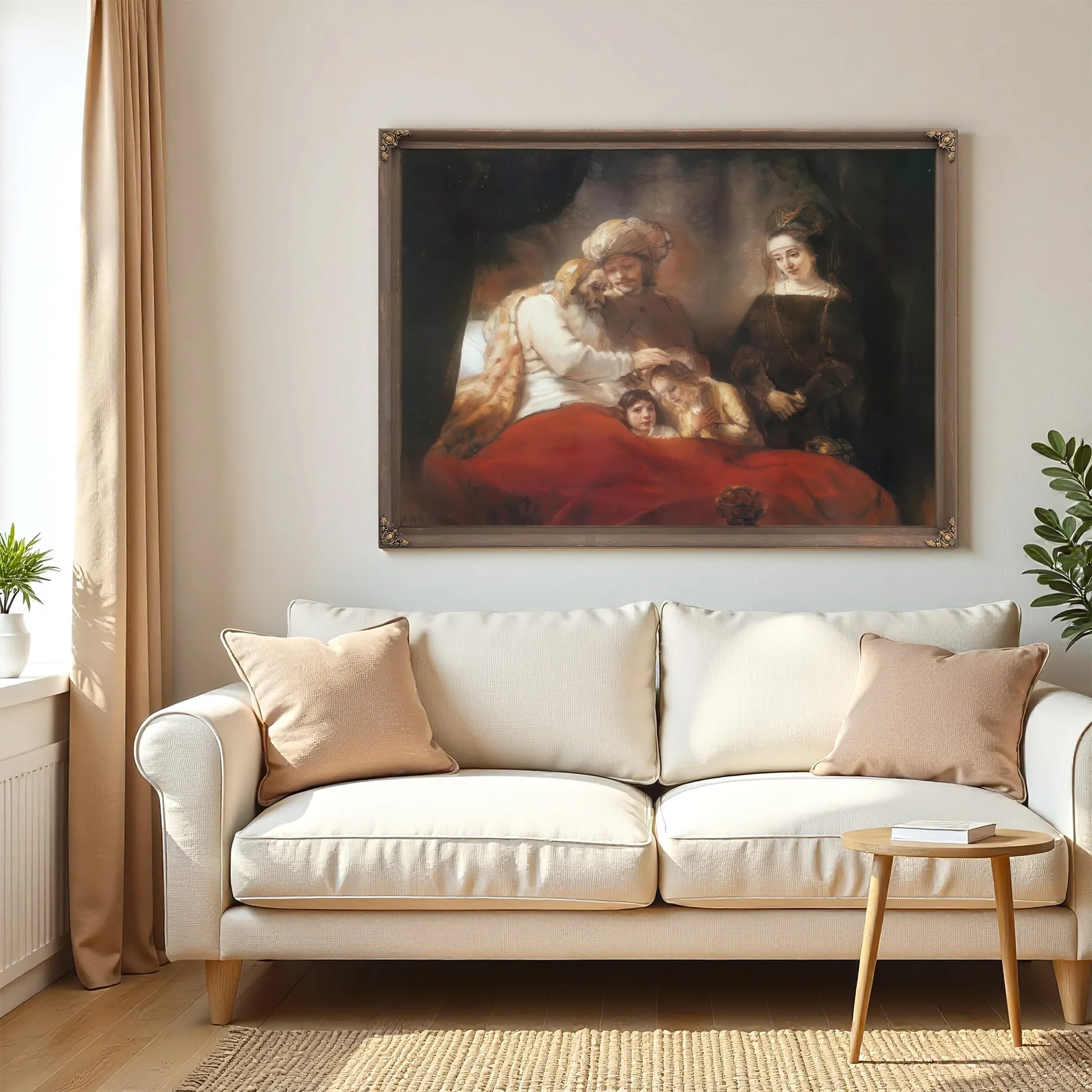 Jacob Blessing The Sons Of Joseph, 1656 By Rembrandt Fine Art Print