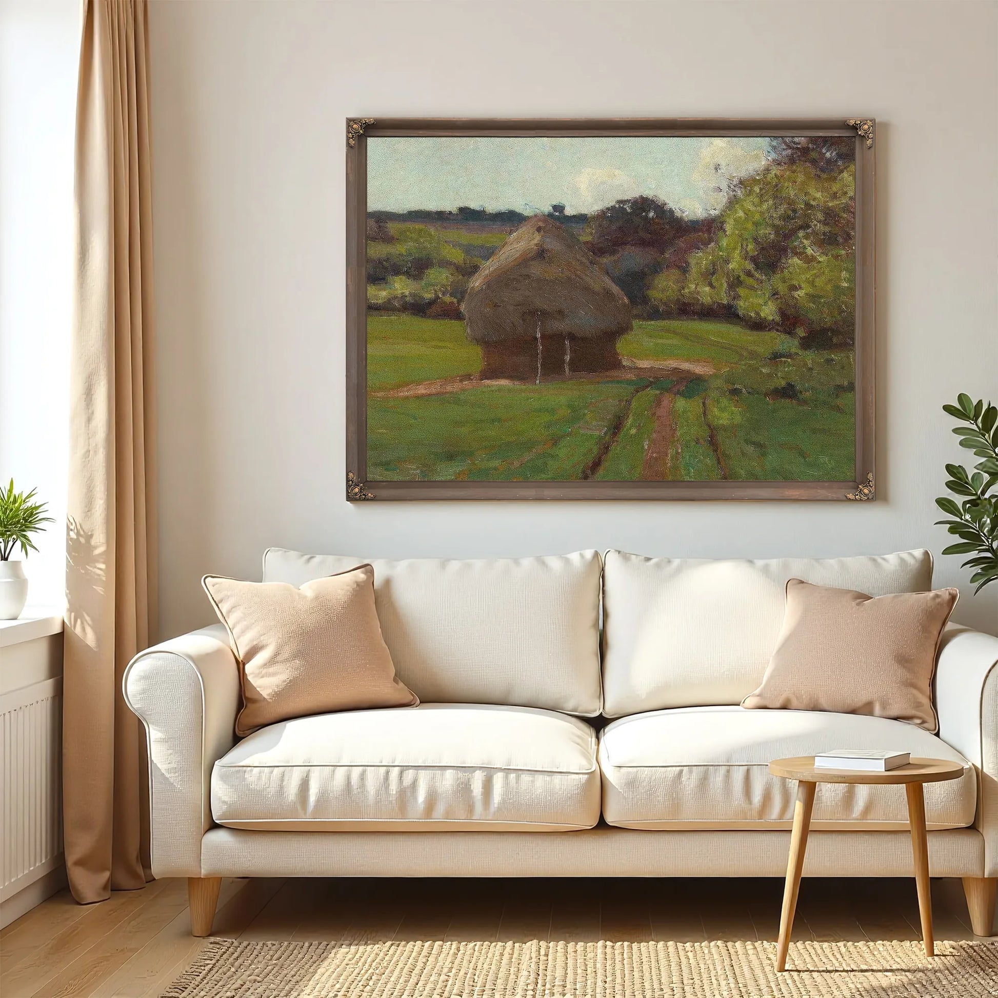 Haystacks By William Wendt Fine Art Print