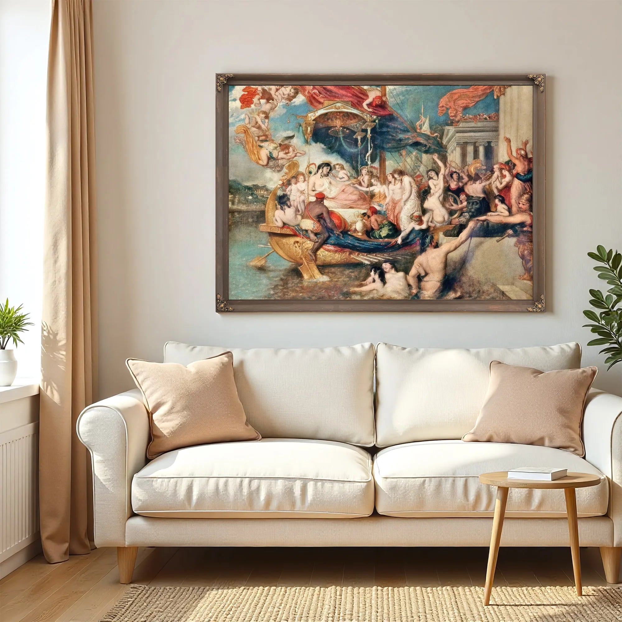 Cleopatra's Arrival In Cilicia By William Etty Fine Art Print