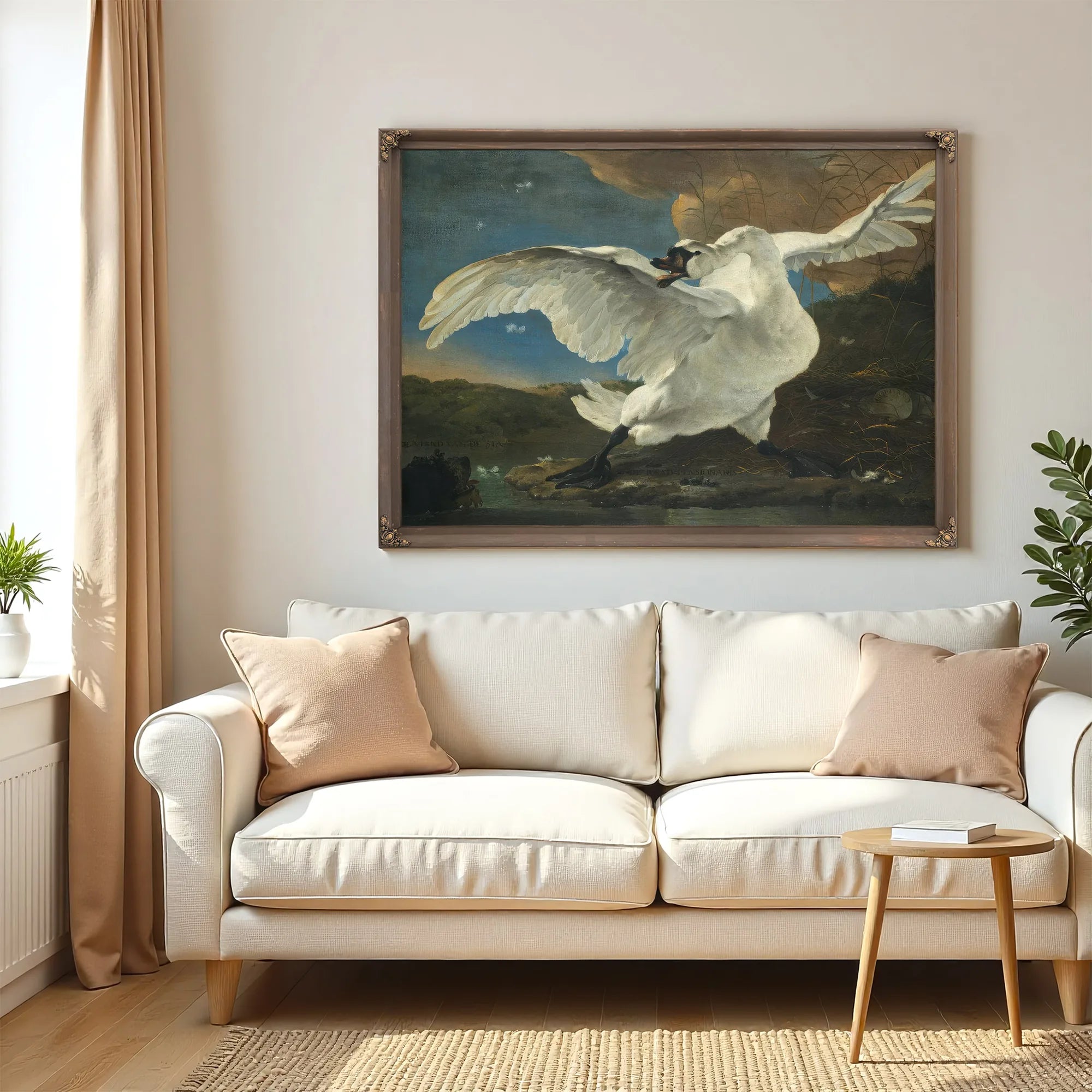 The Threatened Swan By Jan Asselyn Fine Art Print