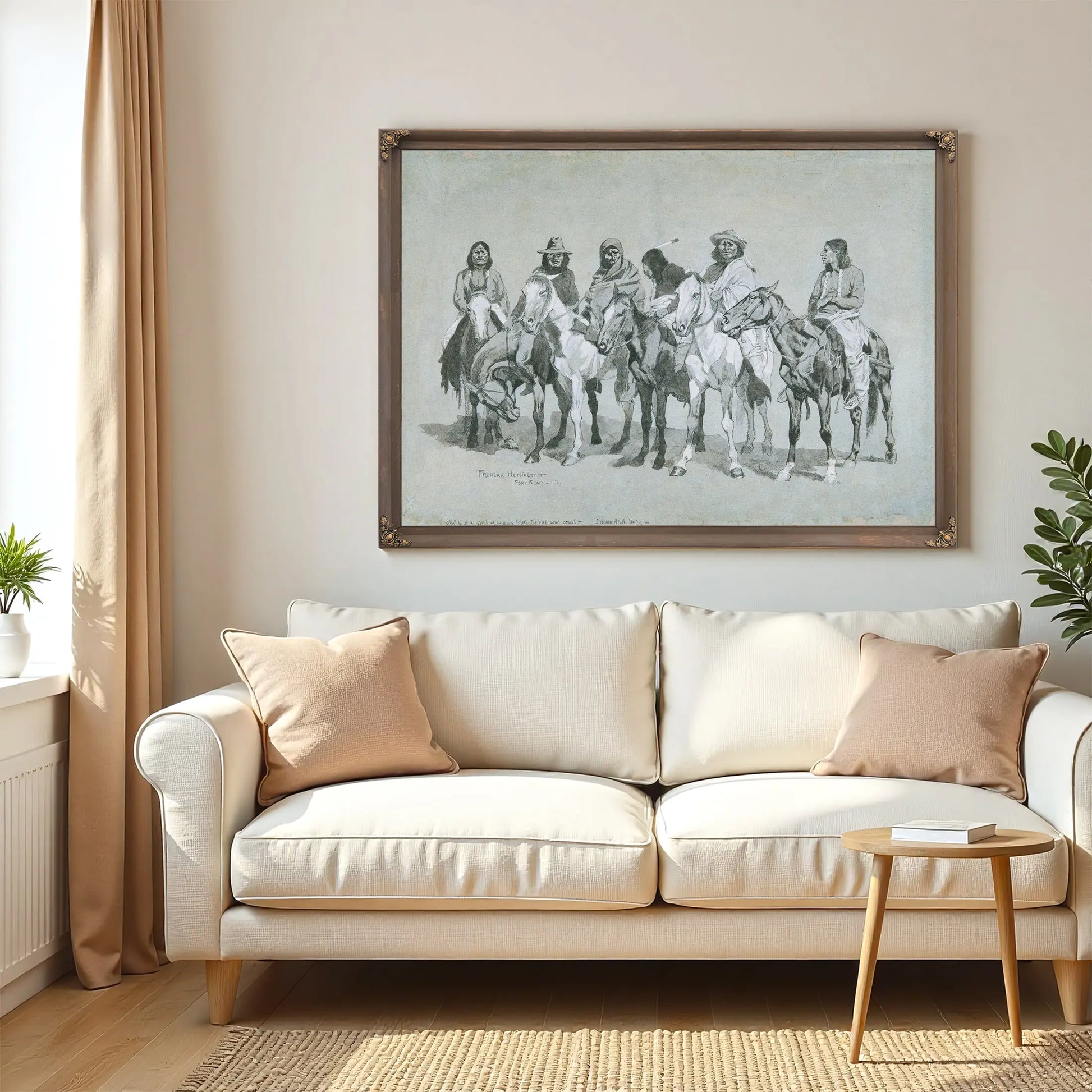 Waiting For The Beef Issue by Frederic Remington
