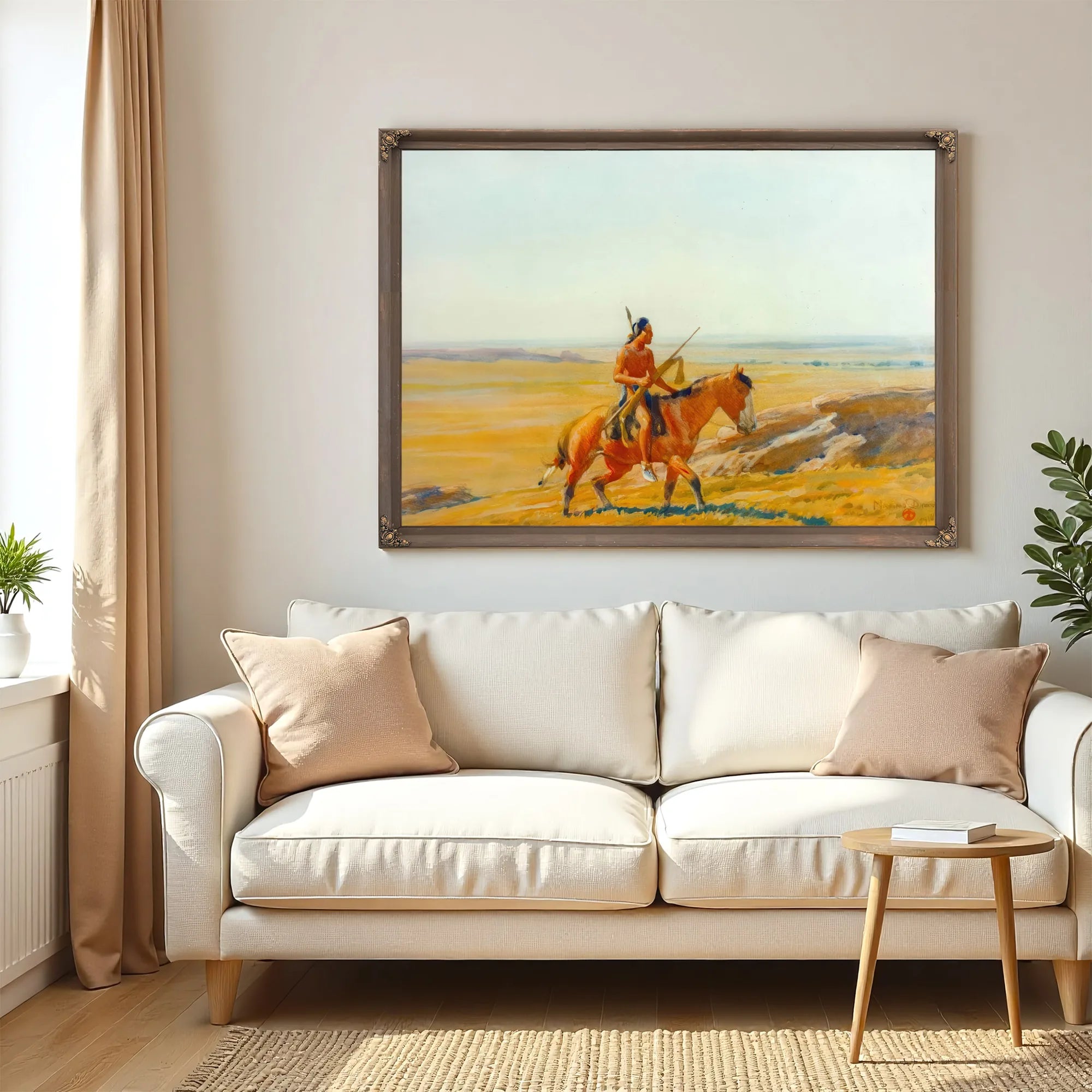 The Lone Warrior By Maynard Dixon Fine Art Print