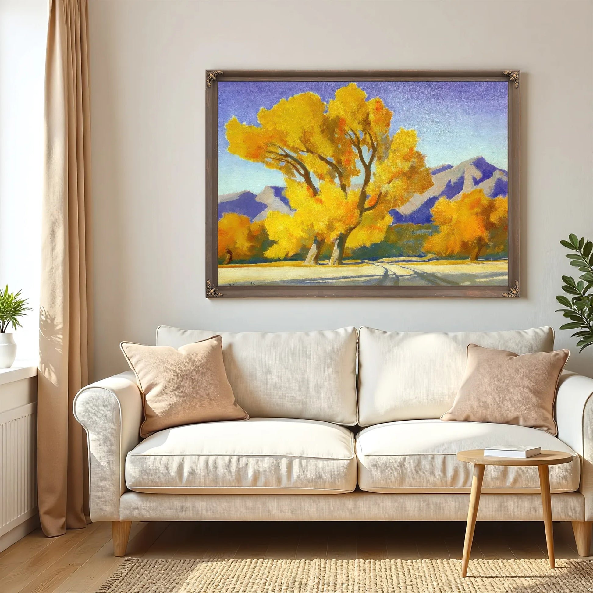 Desert Cottonwoods By Maynard Dixon Fine Art Print
