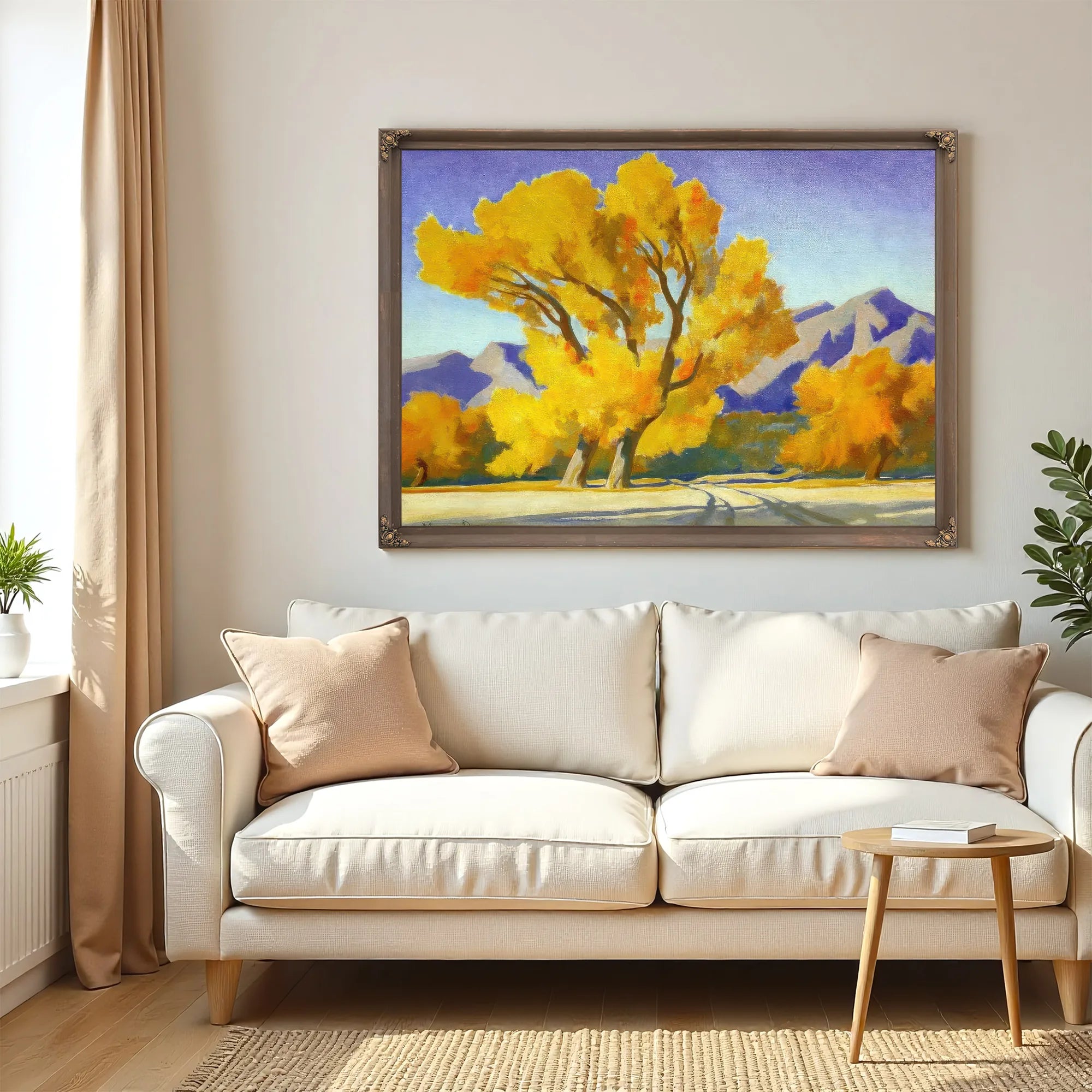 Desert Cottonwoods By Maynard Dixon Fine Art Print