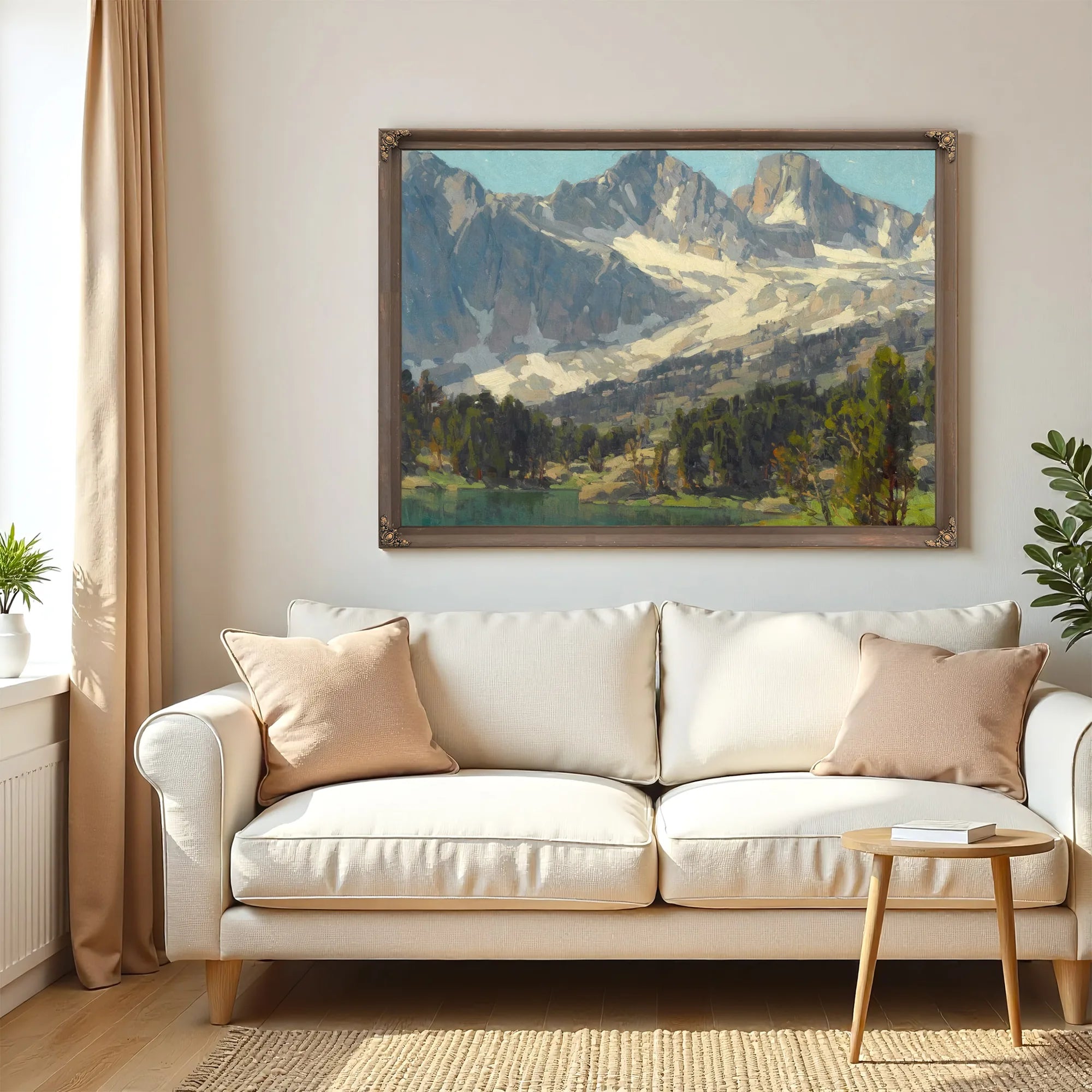 Mount Gayley And Mount Sill, Big Pine, High Sierras, California By Edgar Payne Fine Art Print