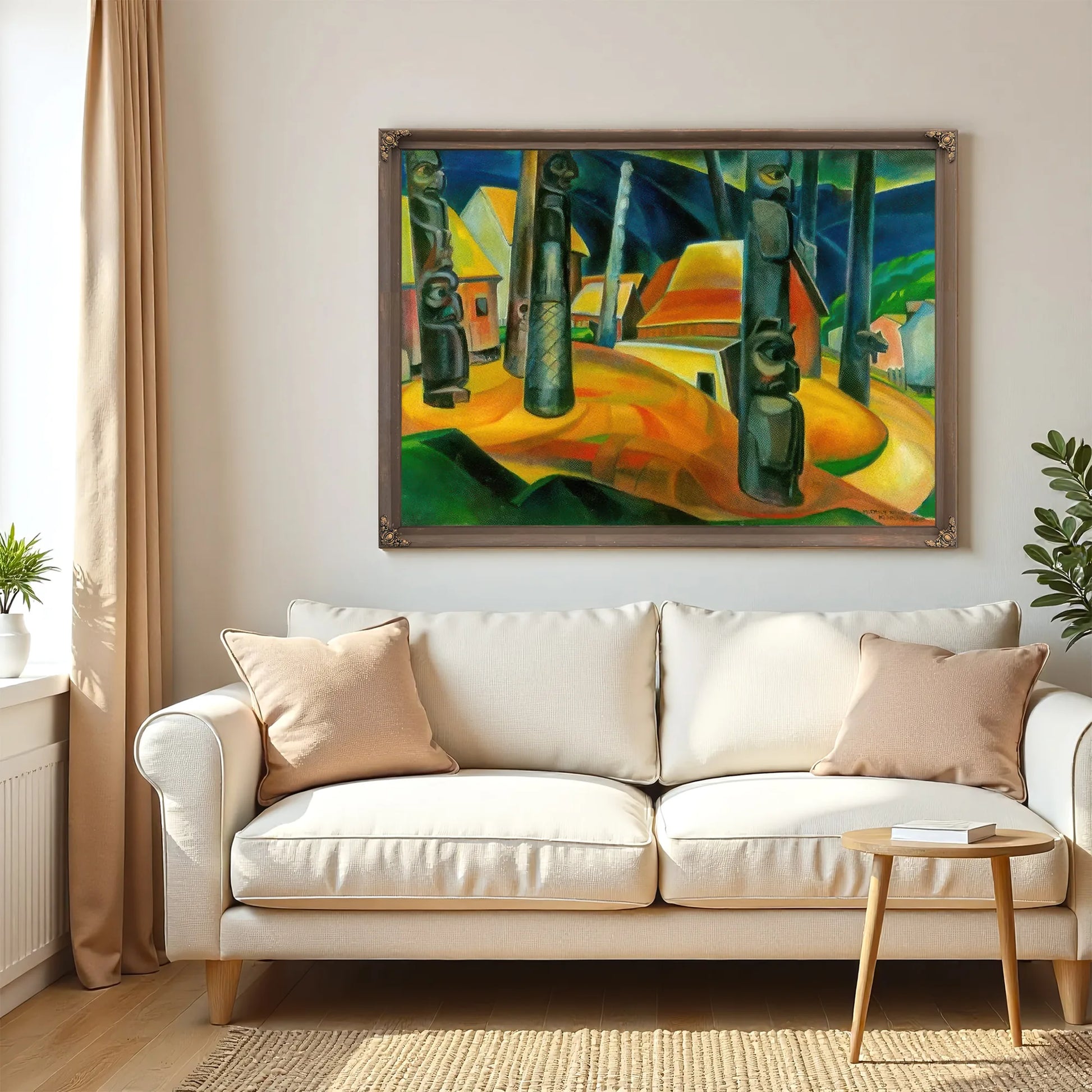 Kisplax Village By Emily Carr Fine Art Print